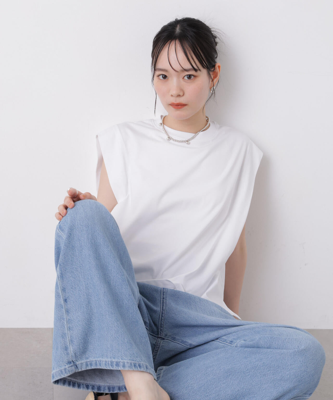 近赤外線&UVカット・吸水速乾機能 タックデザイントップス 6736124336