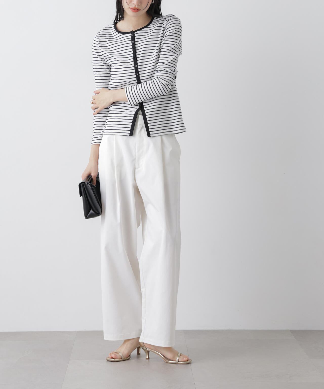 ツイルストレッチ ワンタック パンツ