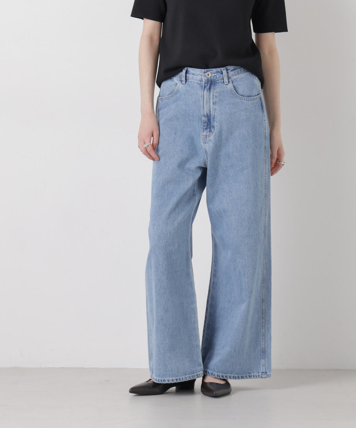 ワイドバギーデニムパンツ 6736127305