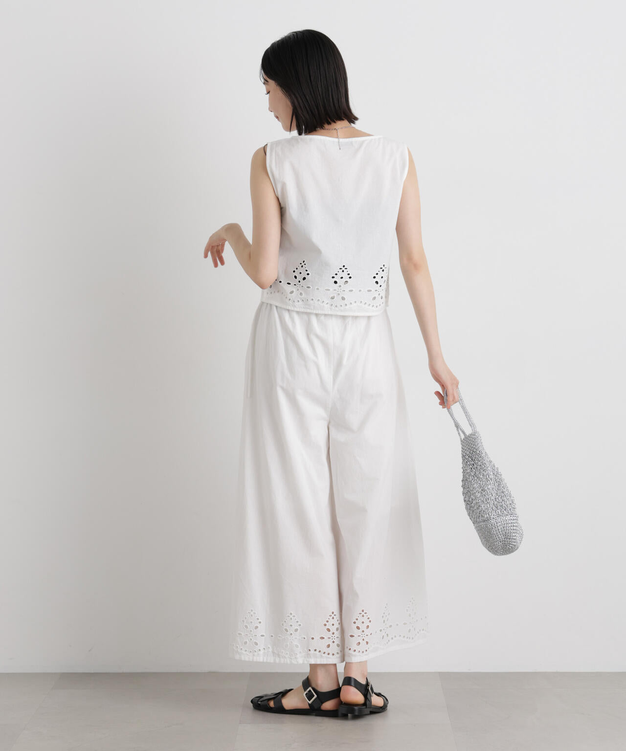made in INDIAカットワークエンブロイダリーパンツ(セットアップ可) 6736127312