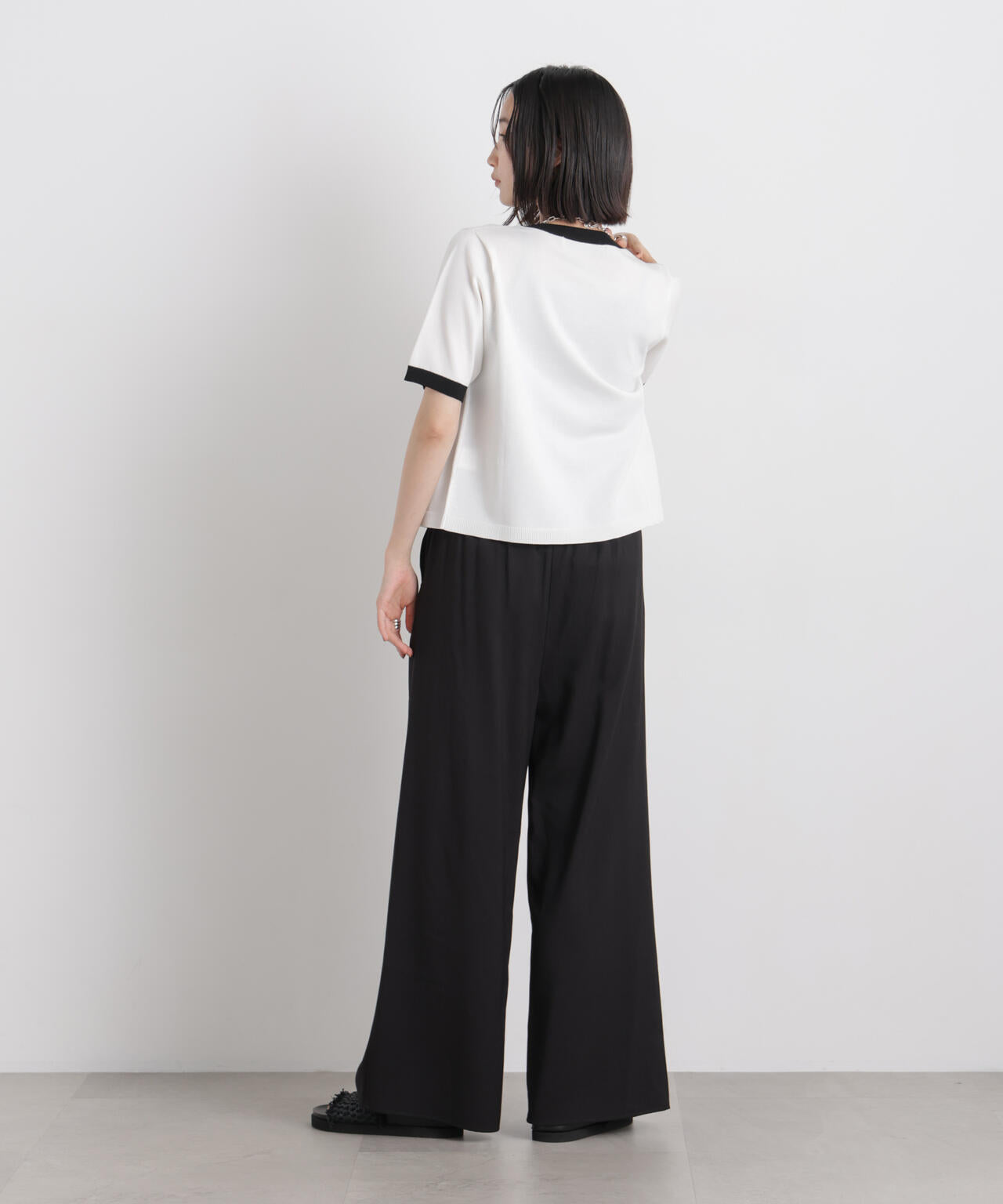 微光沢ツイルイージーパンツ(セットアップ可) 6736127315