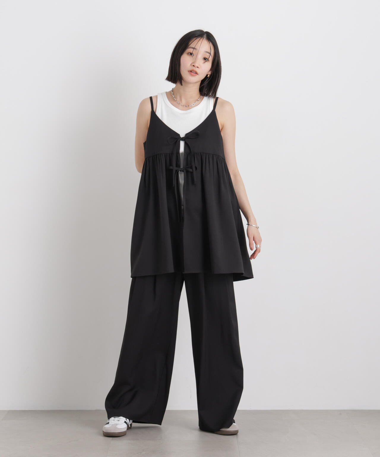 微光沢ツイルイージーパンツ(セットアップ可) 6736127315