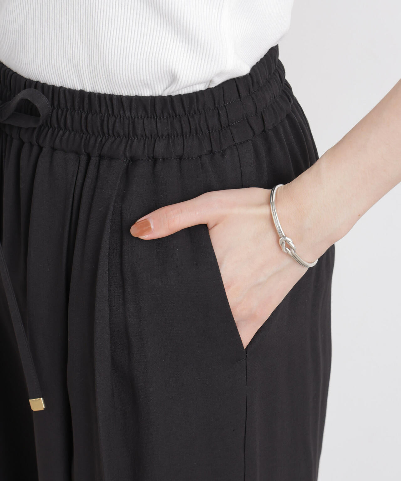 微光沢ツイルイージーパンツ(セットアップ可) 6736127315