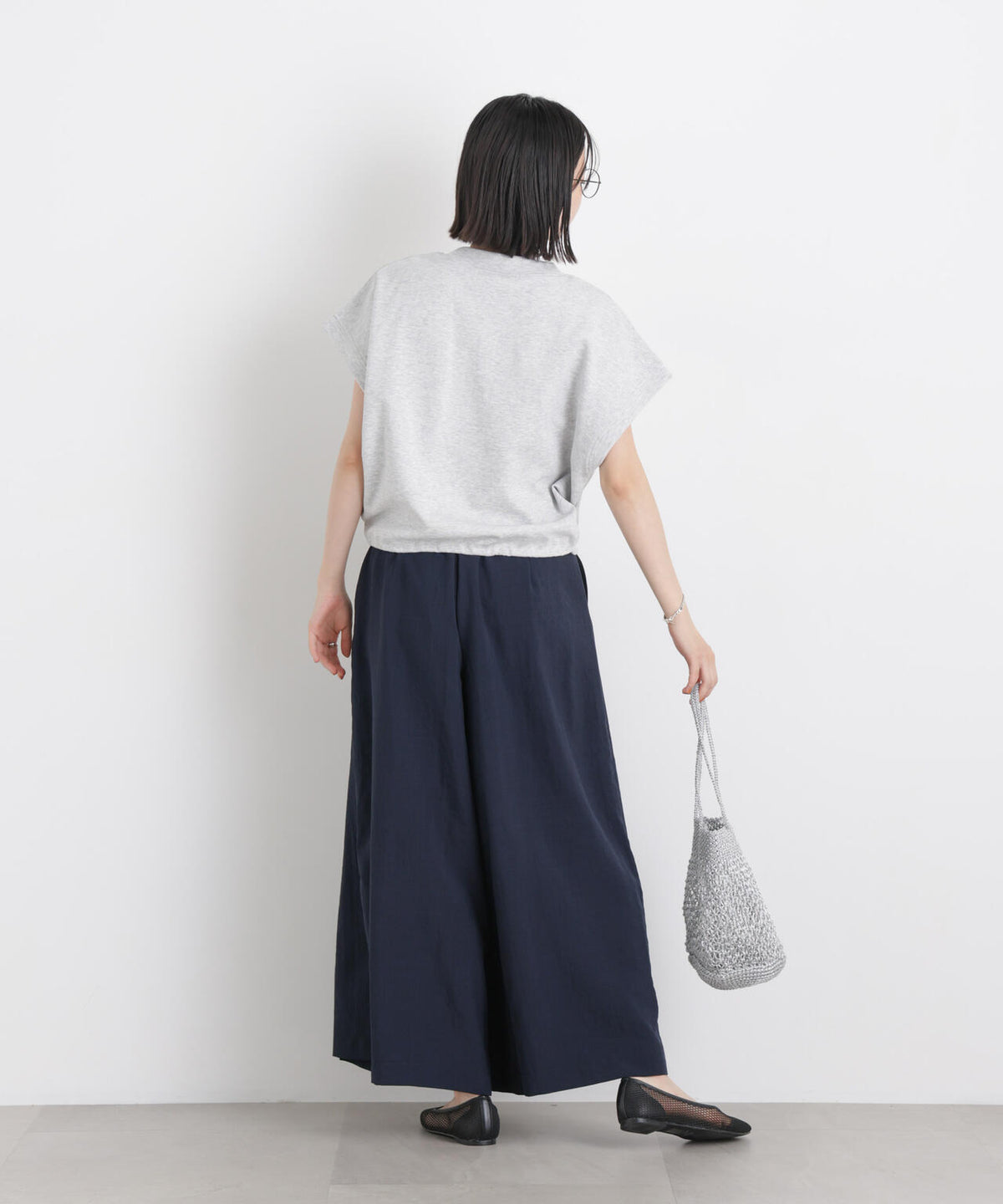 タンブラーブッチャーボックスプリーツワイドパンツ(セットアップ可) 6736127317