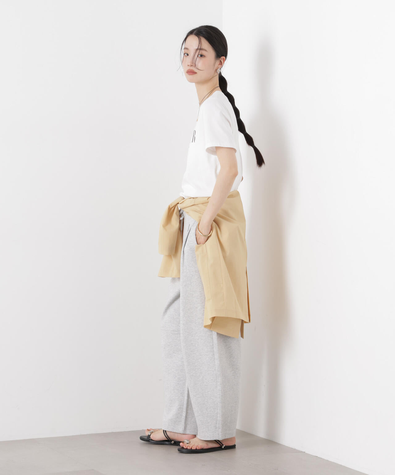 接触冷感ダンボールカットカーブシルエットパンツ(セットアップ可) 6736127320