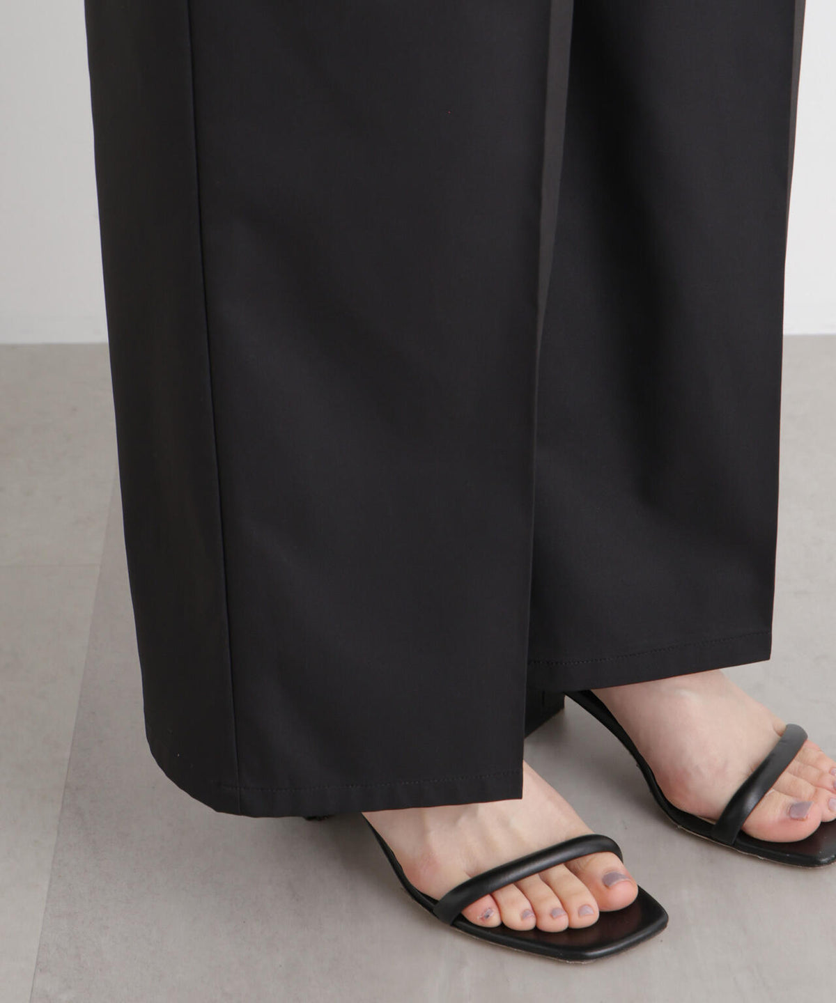 エバークリース加工タックワイドセンタープレスパンツ 6736127324