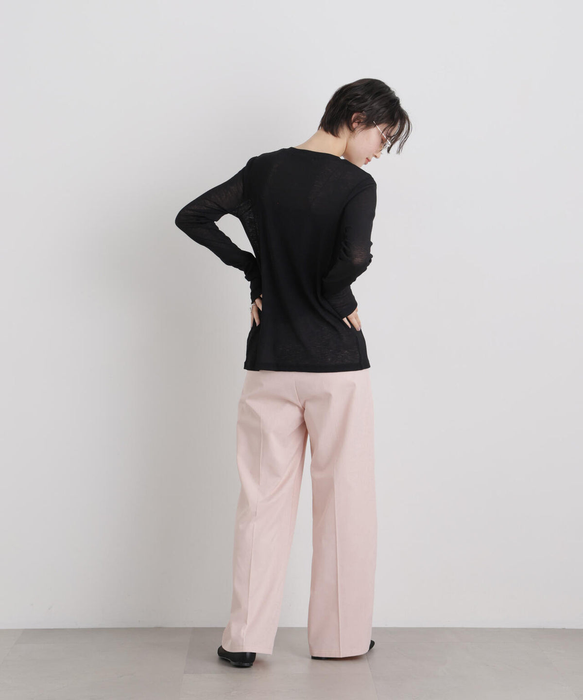 エバークリース加工ストレートセンタープレスパンツ 6736127325