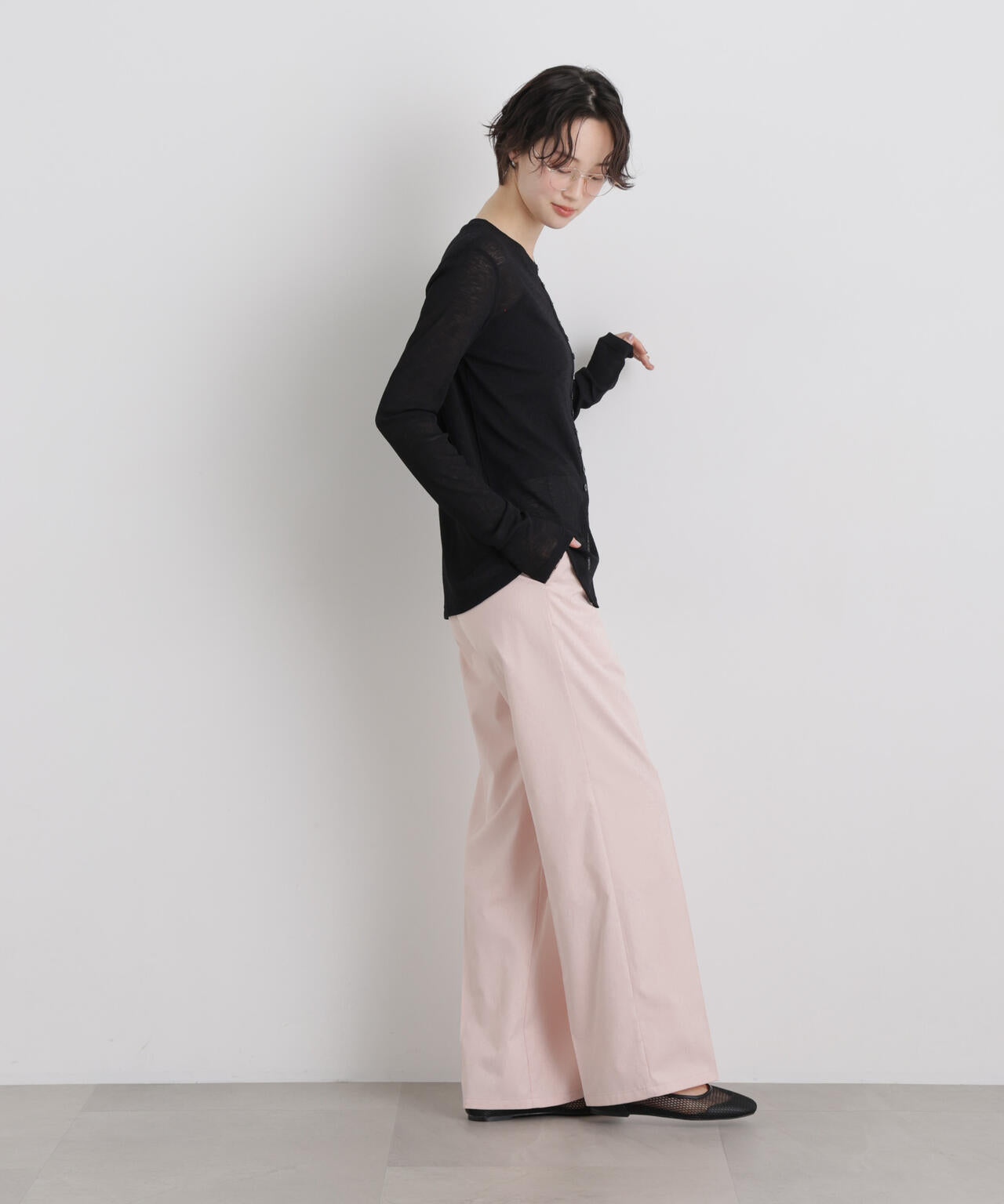 エバークリース加工ストレートセンタープレスパンツ 6736127325