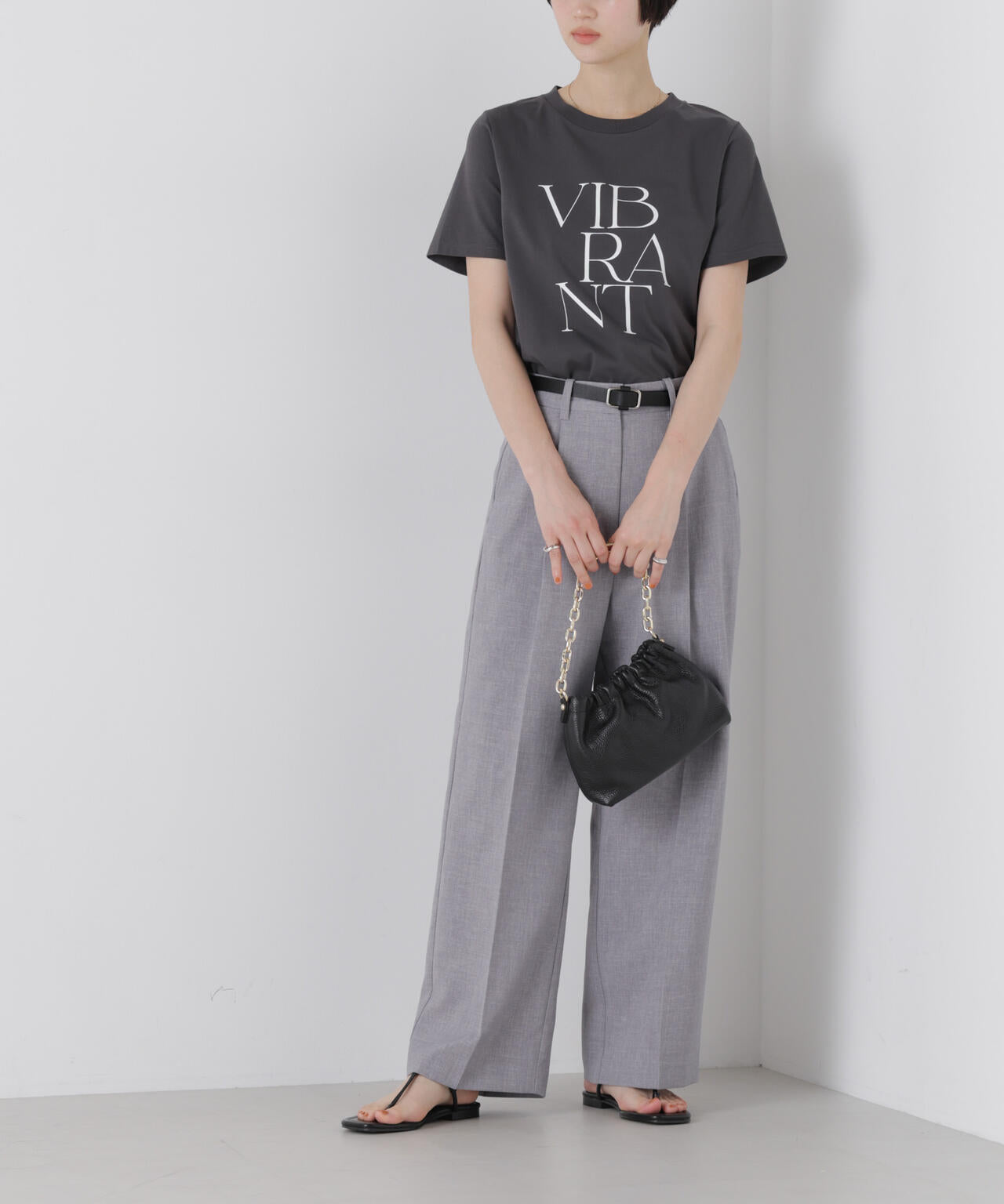 リネンライクワンタックセンタープレスパンツ(セットアップ可) 6736127327