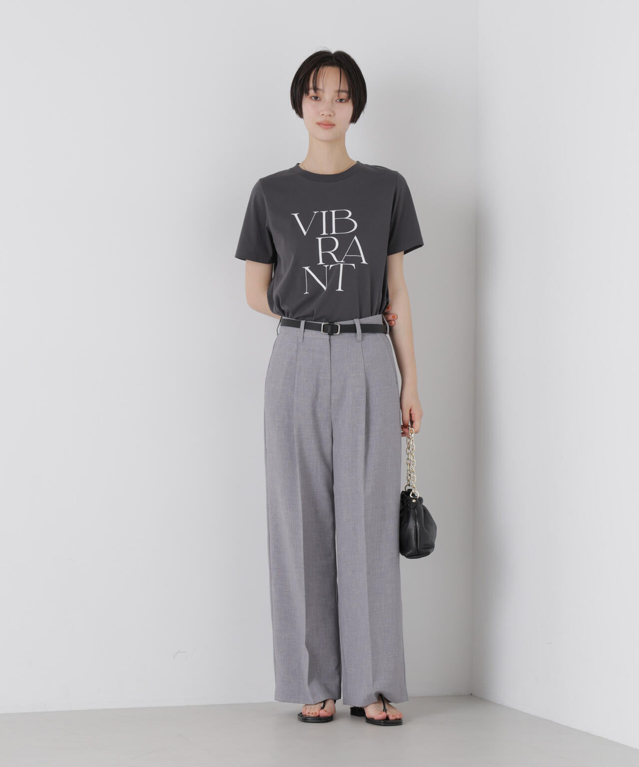 リネンライクワンタックセンタープレスパンツ(セットアップ可) 6736127327