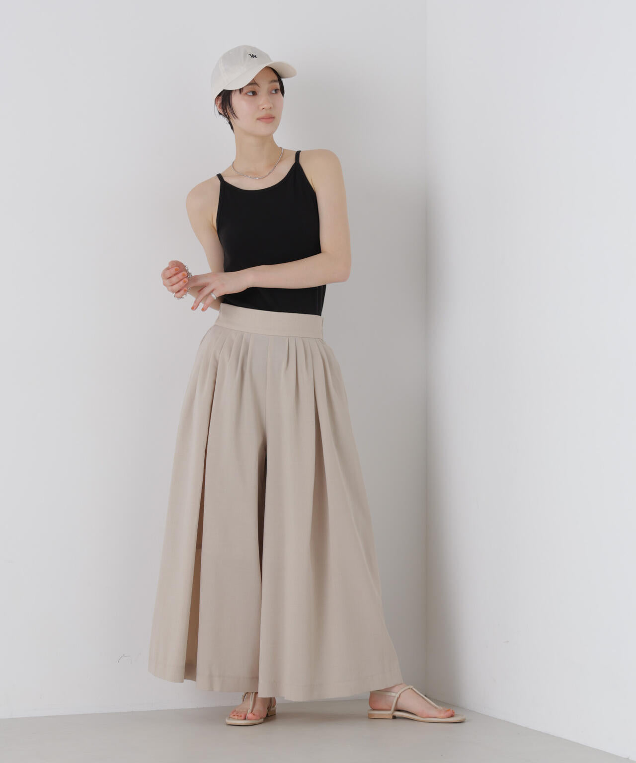 ドライマットトロギャザーワイドパンツ(セットアップ可) 6736127329