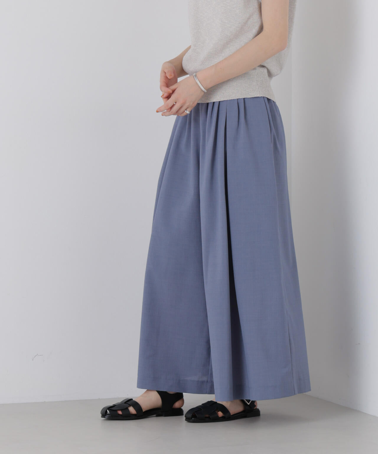 ドライマットトロギャザーワイドパンツ(セットアップ可) 6736127329