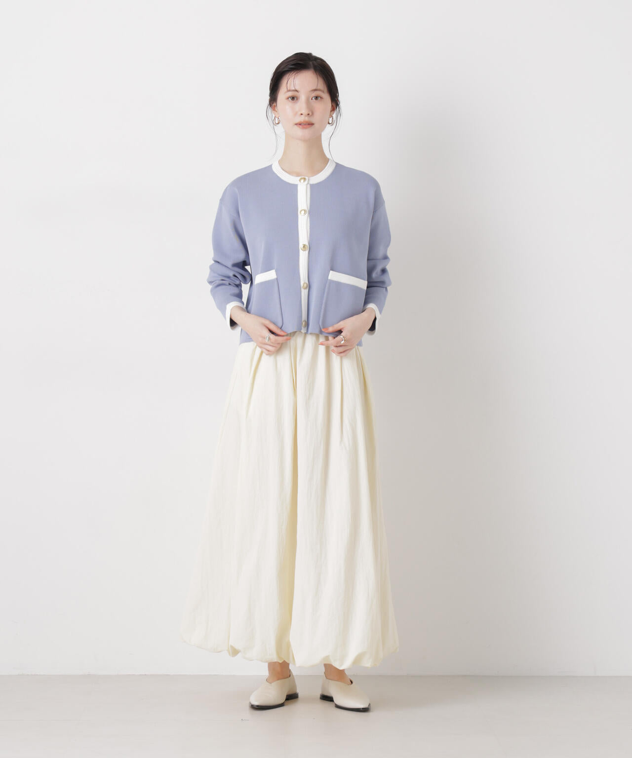 ナイロンタッサーバルーンスカート 6736130306