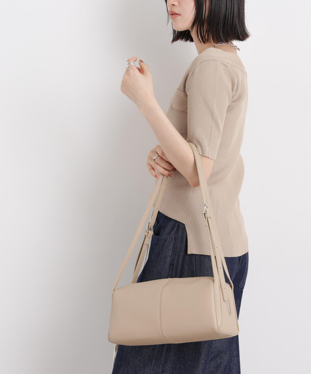 ツーハンドルスクエアショルダー&ボディーバッグ 6736132308