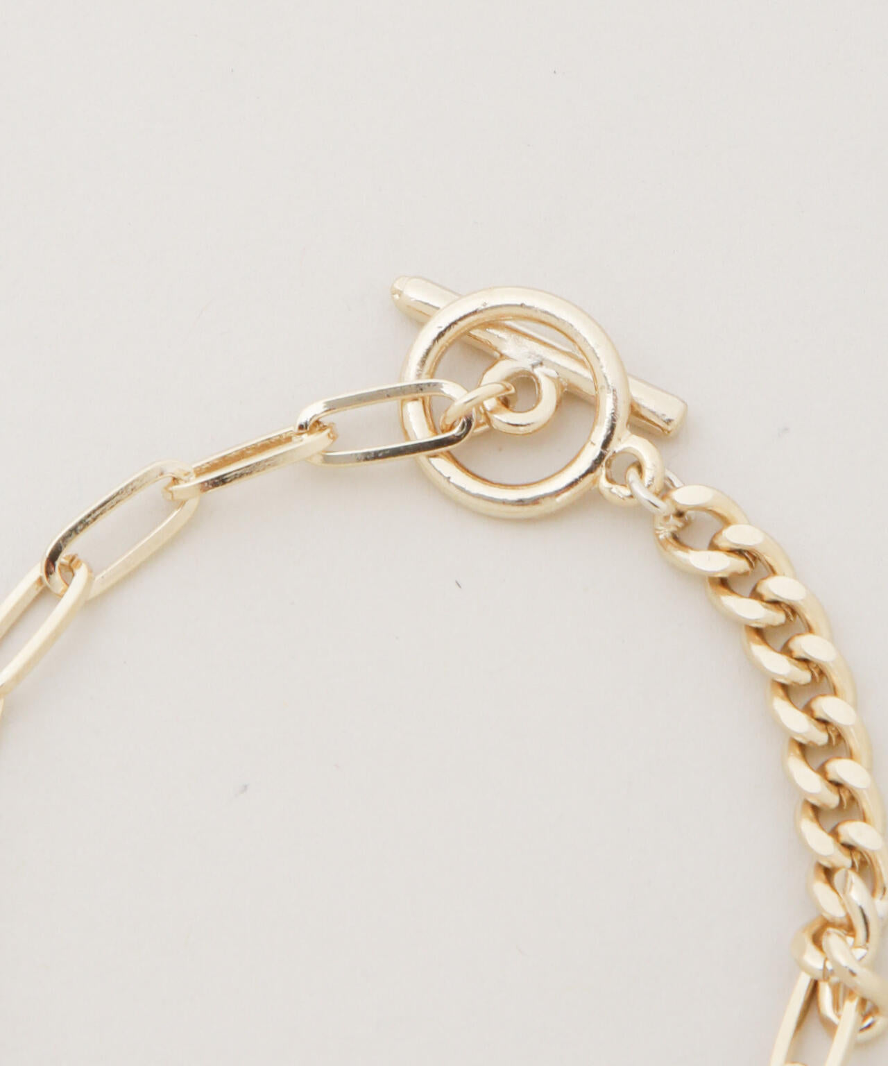 コンビチェーンデザインブレスレット長さ16.5cm 6736148300