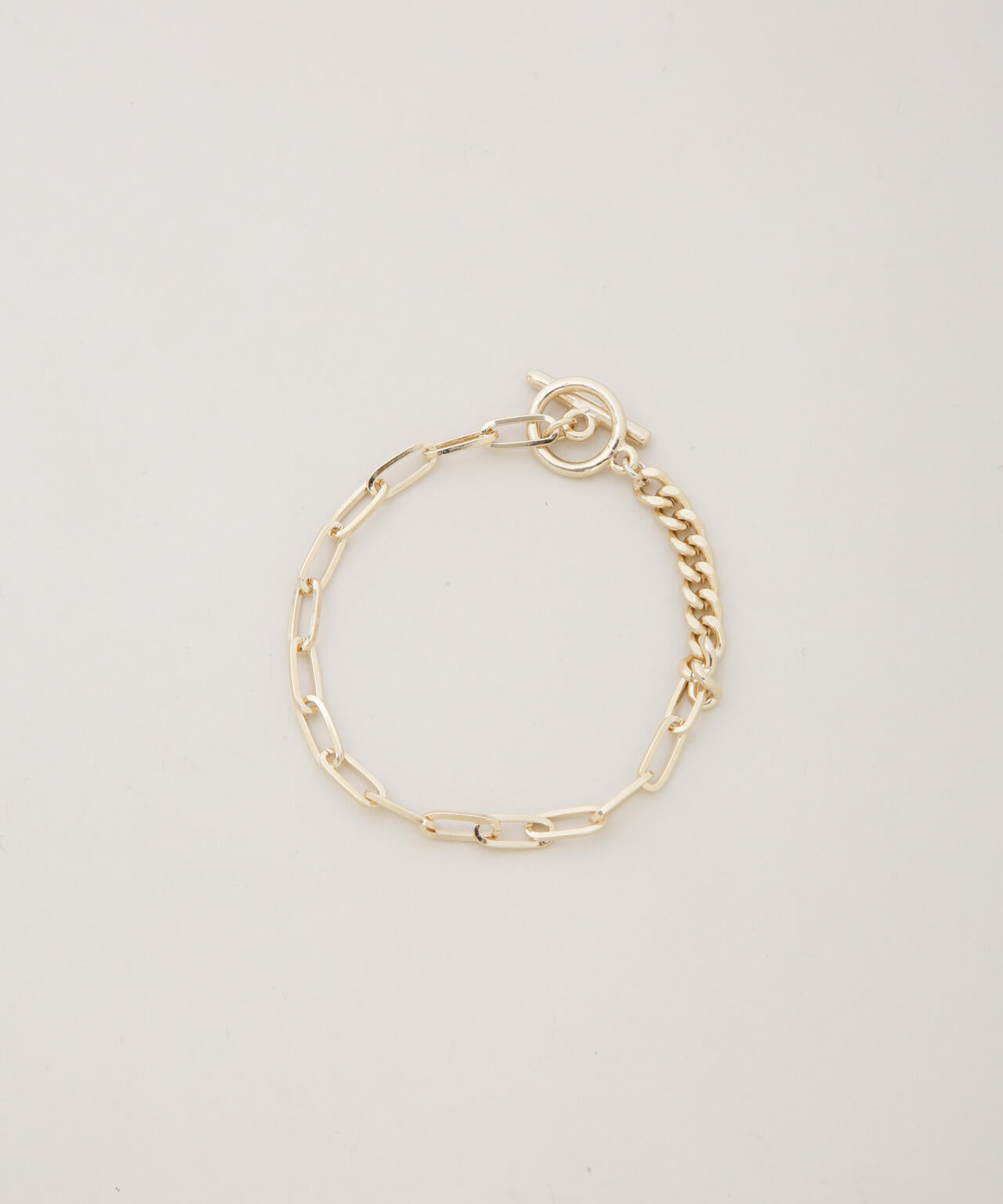 コンビチェーンデザインブレスレット長さ16.5cm 6736148300