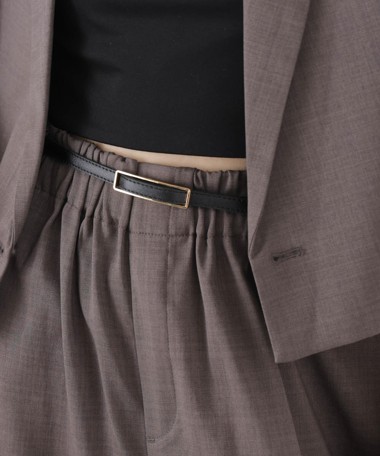 無段階調整 レクタングル型バックルベルト 6736150301