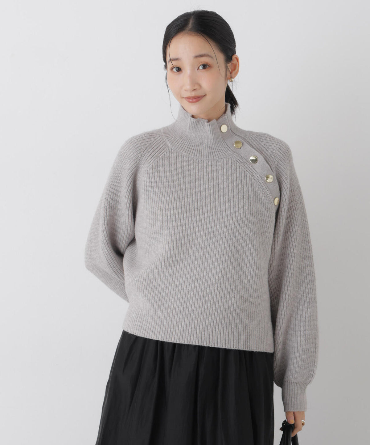 釦ディティールニットプルオーバー 6736222319