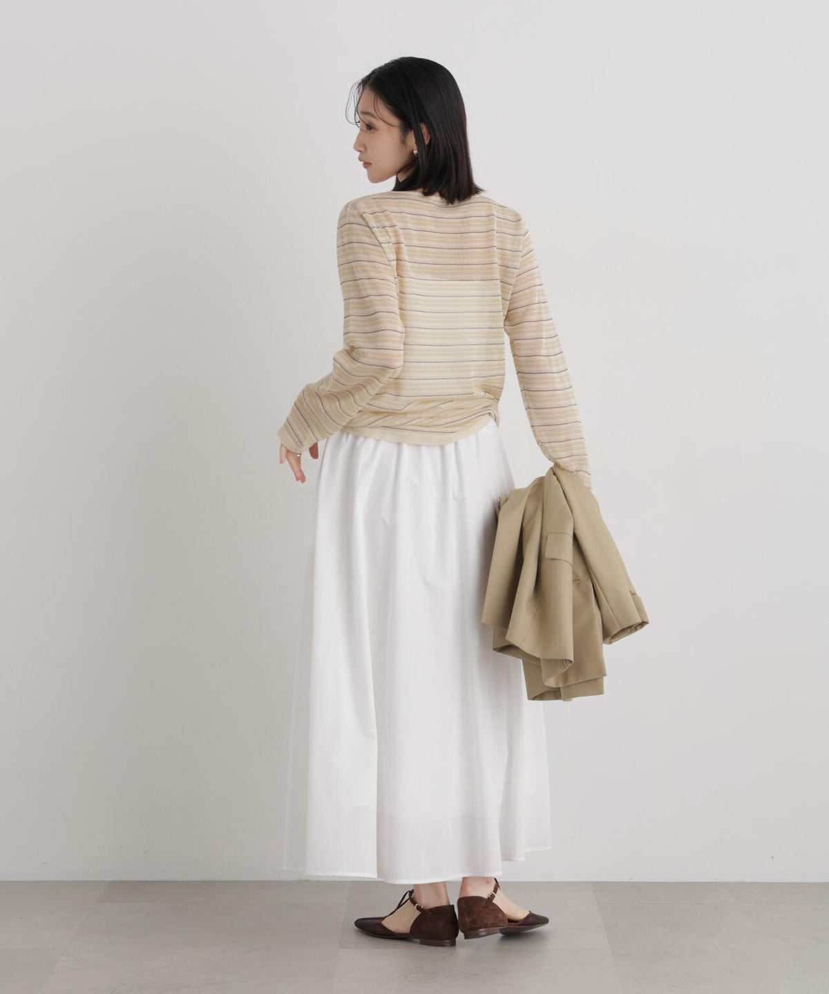 シアーマルチボーダーニットプルオーバー 6736222325