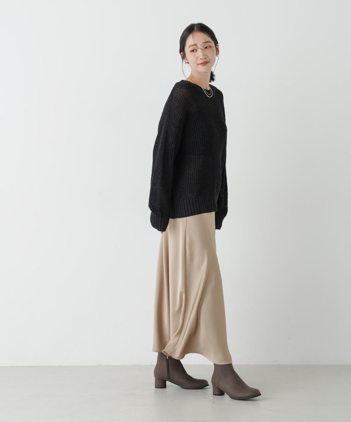 ロービングクルーネックルーズニット 6736222335