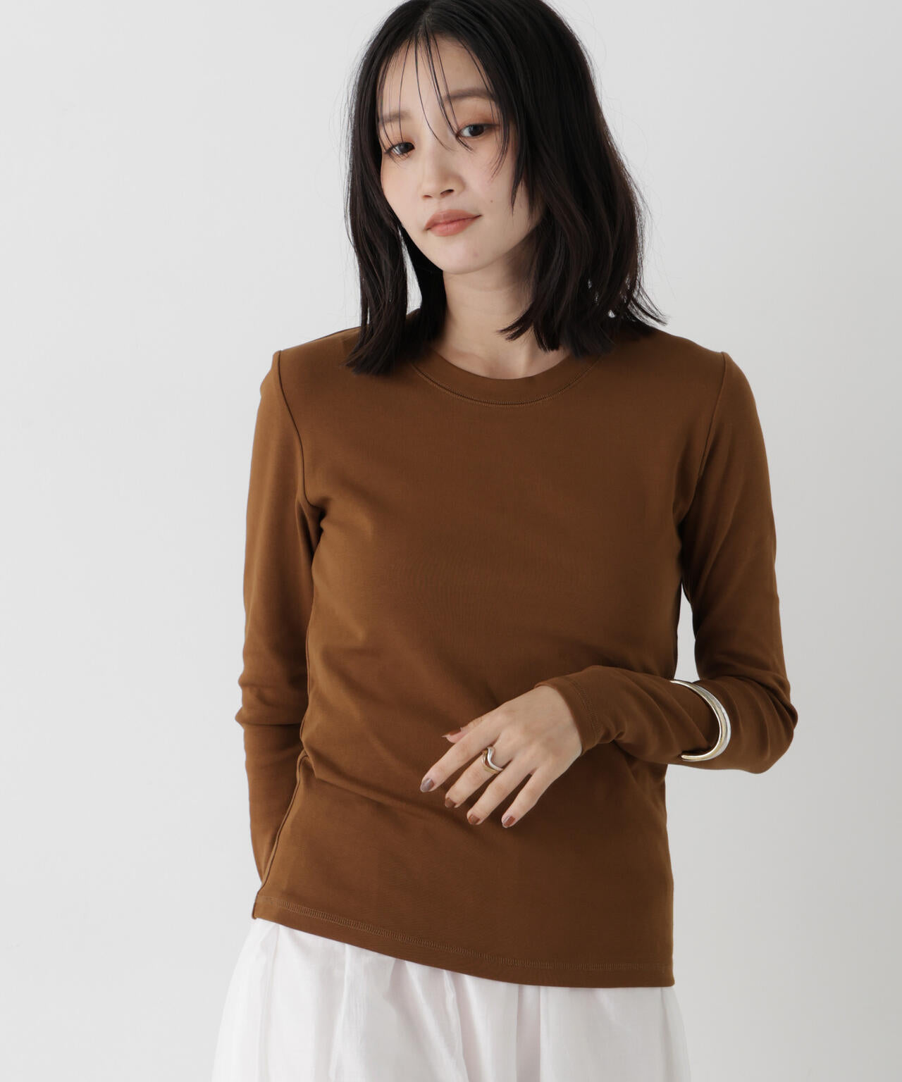 WEB限定/ロンT×キャミ カットレイヤードアンサンブルセット 6736223309