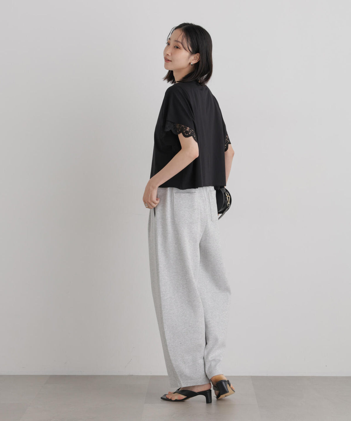 レースカフドルマンワイドカットトップス 6736224309
