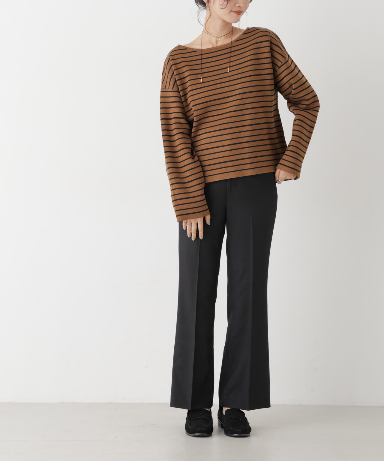 ツイルセンタープレスフレアパンツ(セットアップ可) 6736227312