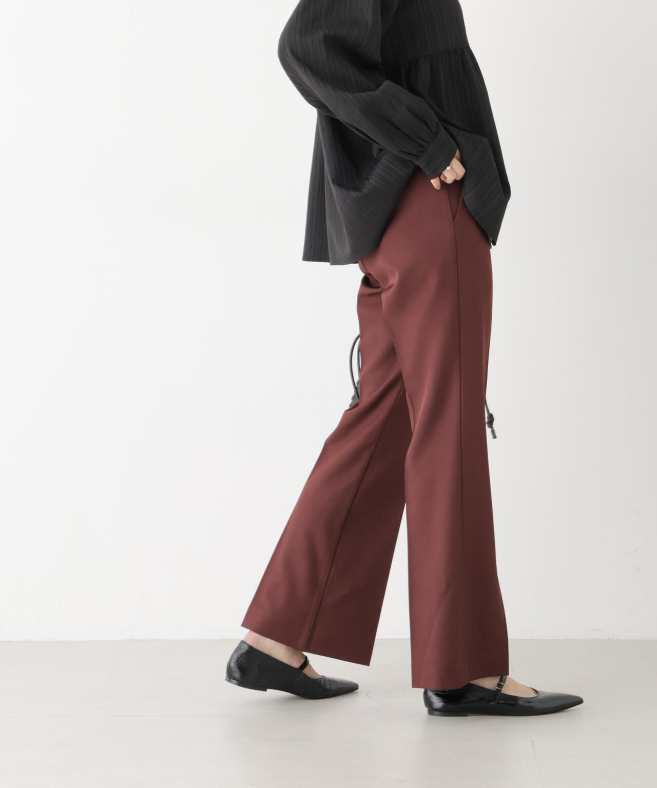 ツイルセンタープレスフレアパンツ(セットアップ可) 6736227312