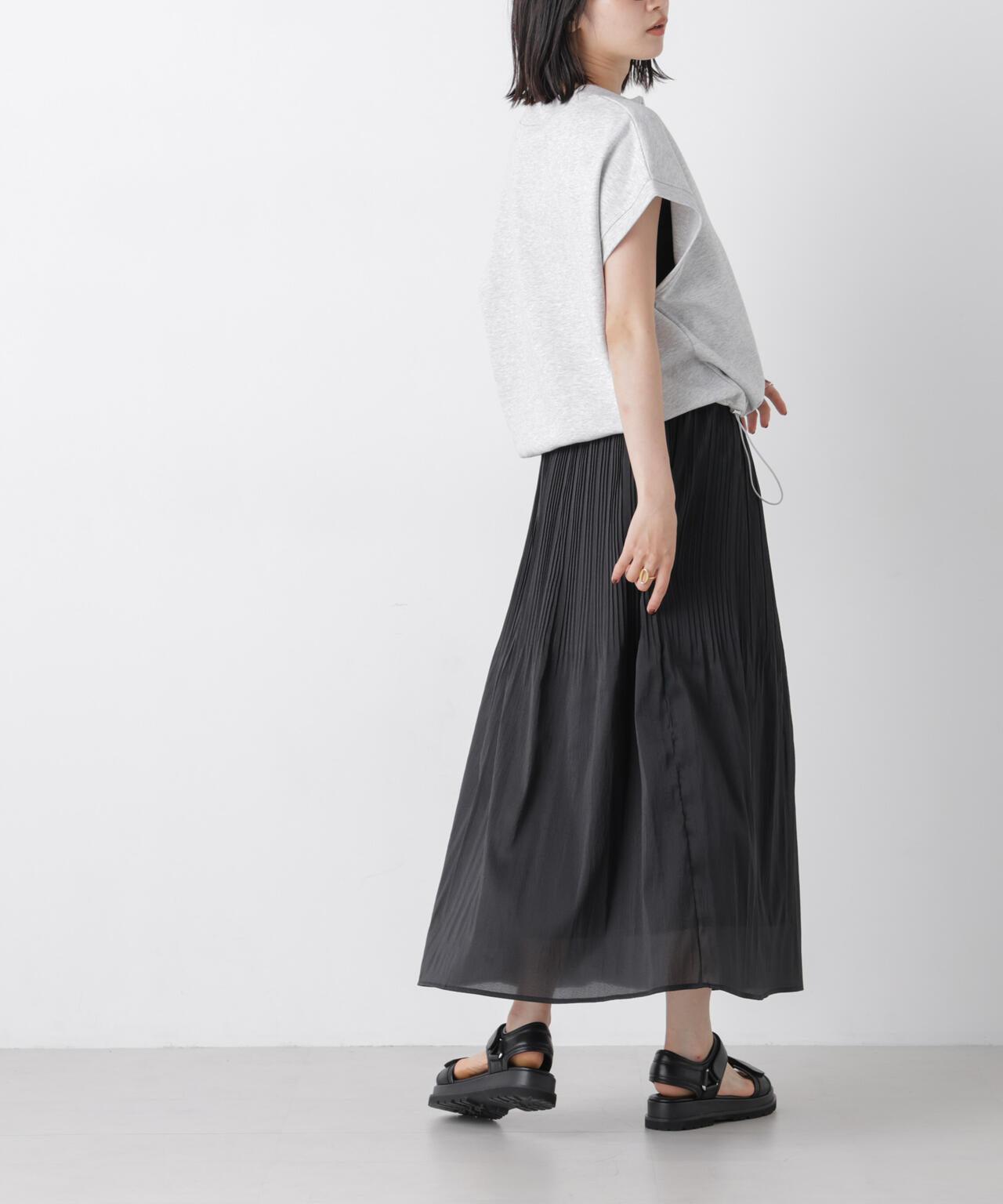 消しプリーツソフトシアースカート 6736230300