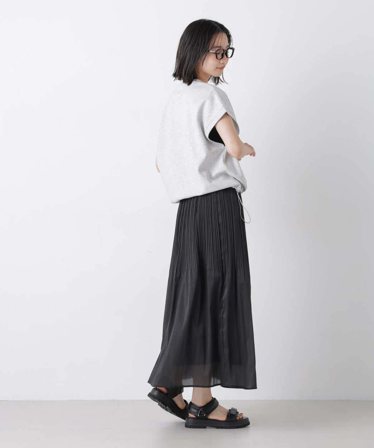 消しプリーツソフトシアースカート 6736230300