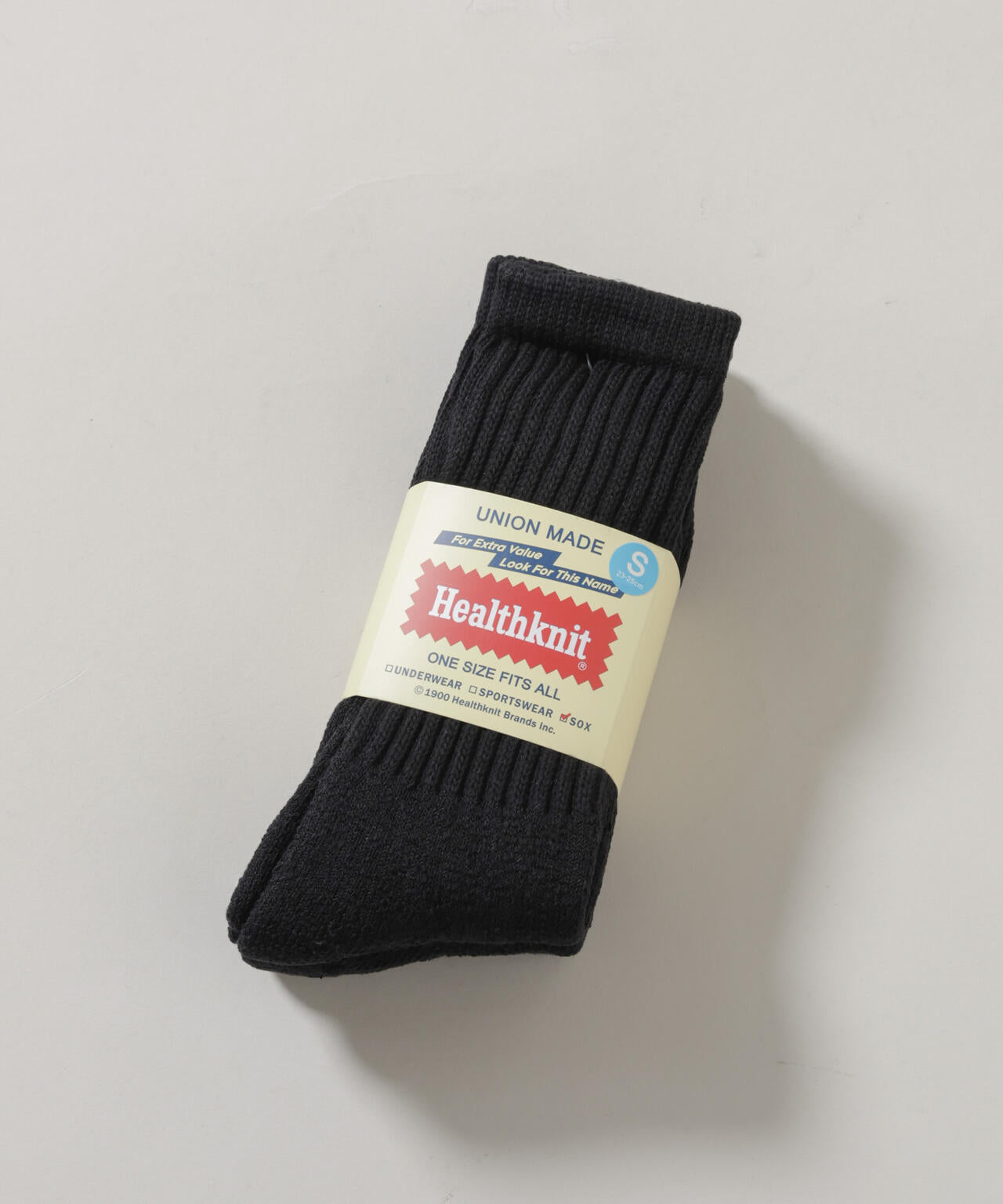 Healthknit/シンカーBLACK無地SOX 3足set 6736251302