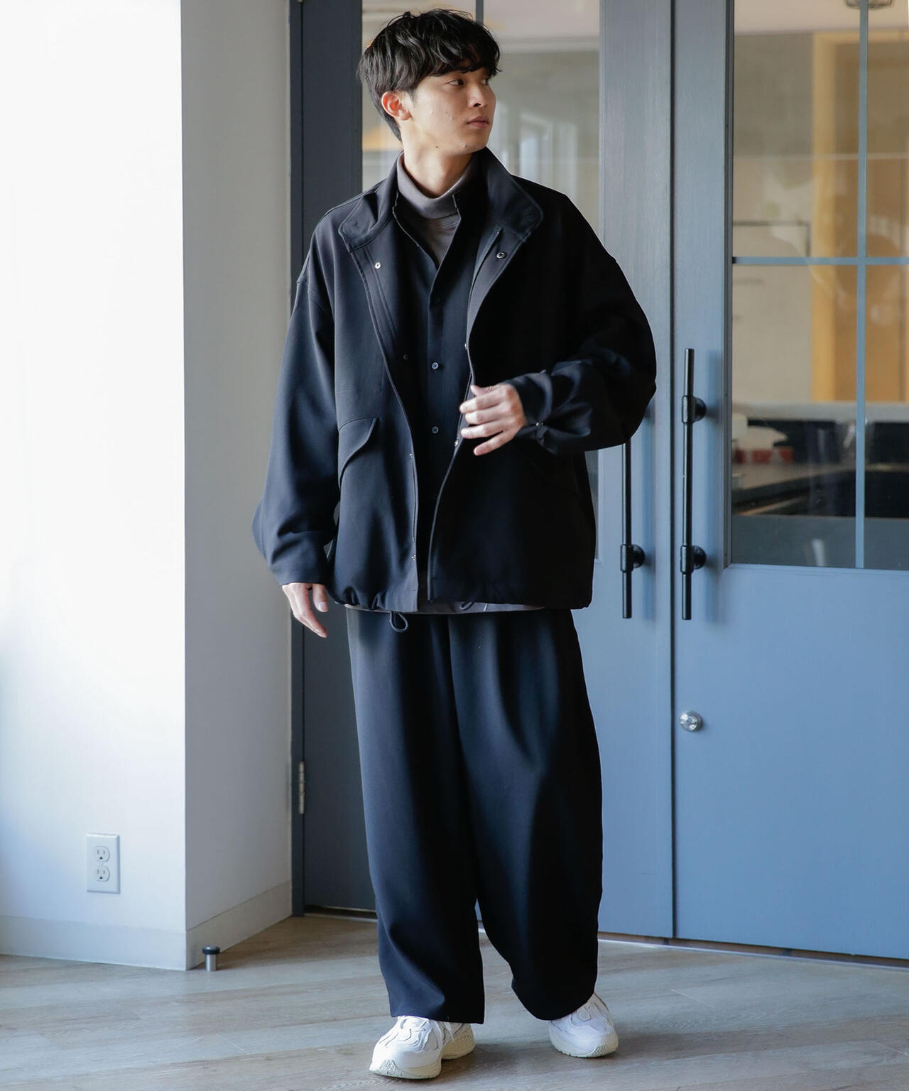 WEB限定/ダブルクロスワイドモッズブルゾン 6743212205