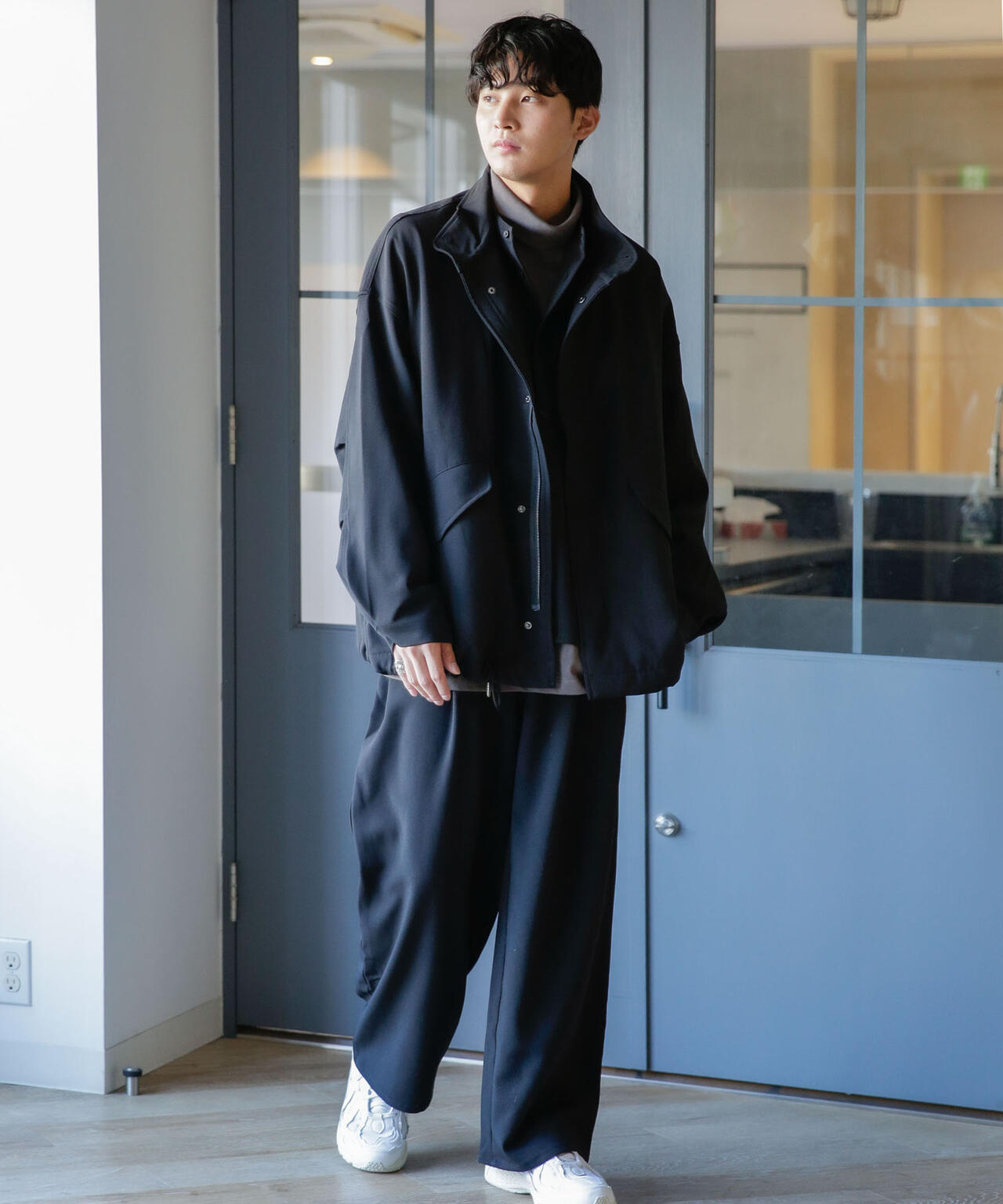 WEB限定/ダブルクロスワイドモッズブルゾン 6743212205