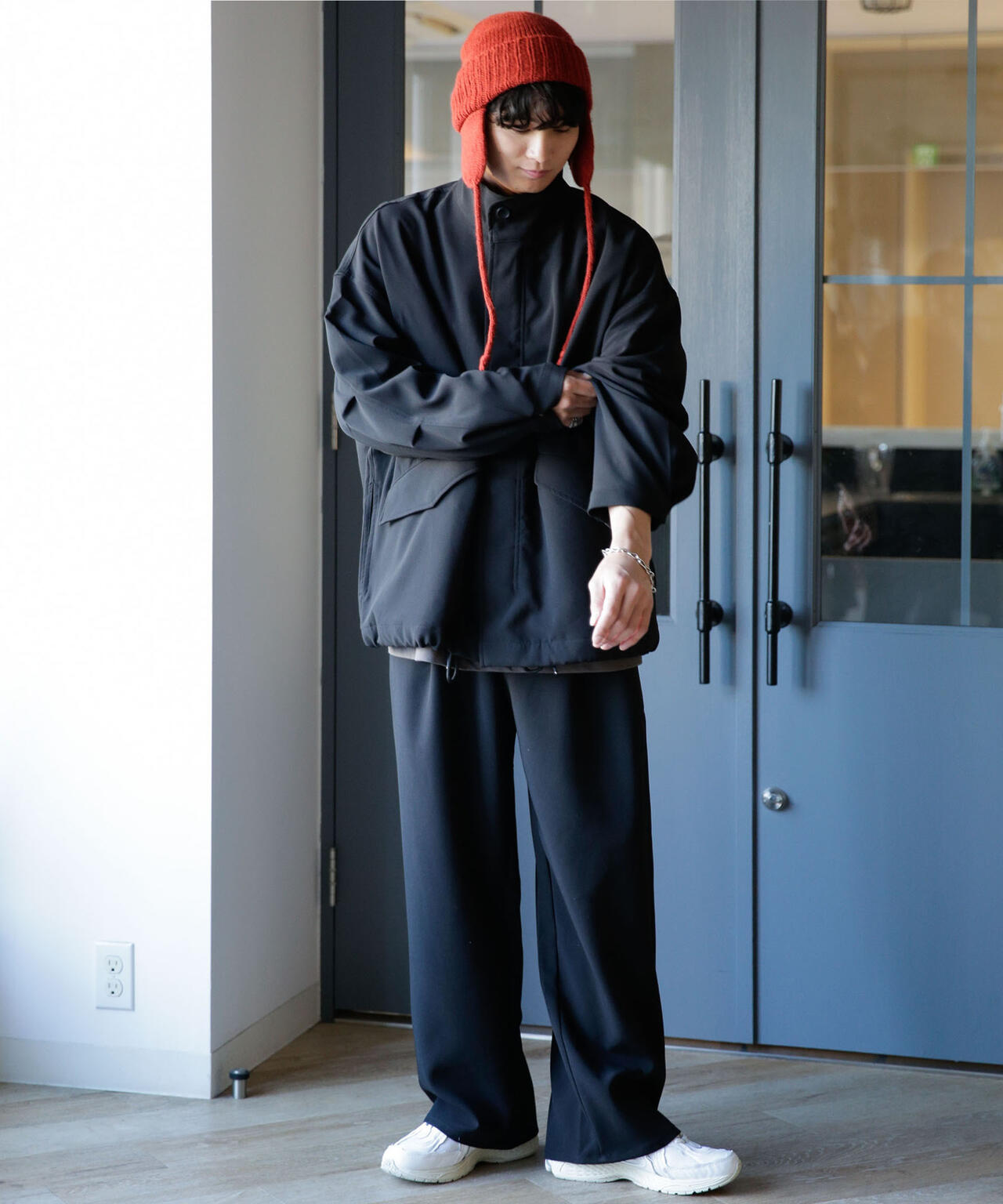 WEB限定/ダブルクロスワイドモッズブルゾン 6743212205