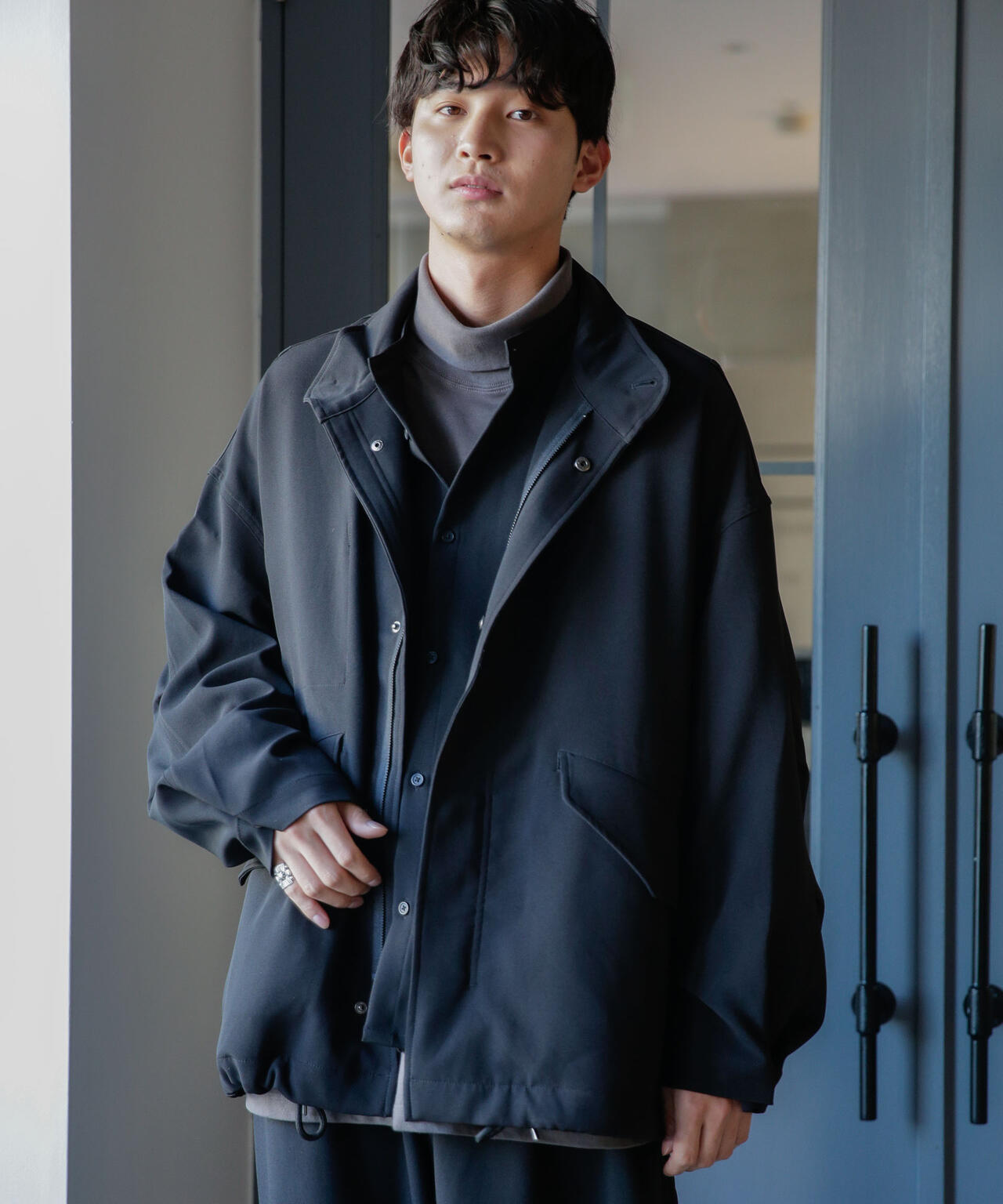 WEB限定/ダブルクロスワイドモッズブルゾン 6743212205