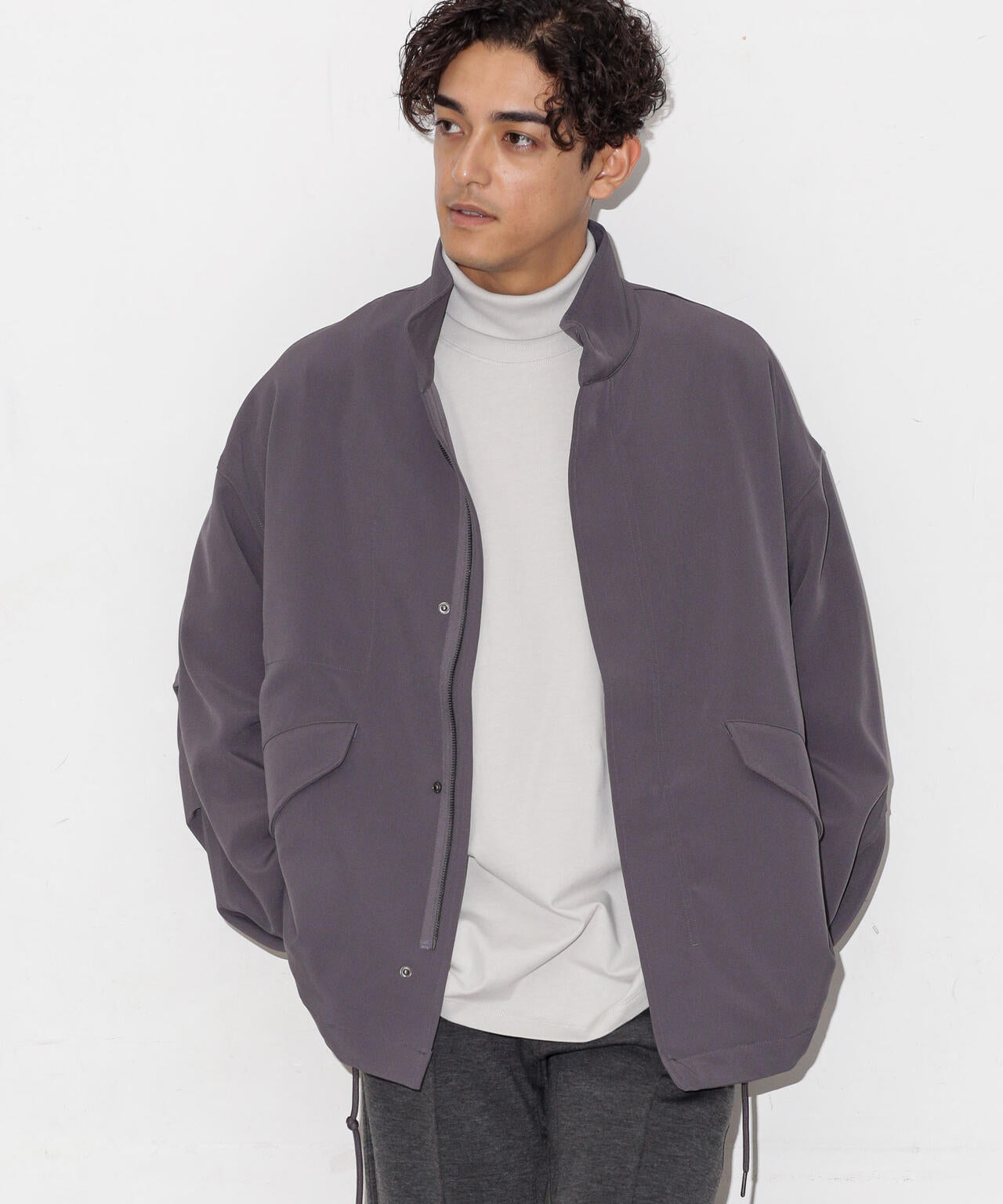 WEB限定/ダブルクロスワイドモッズブルゾン 6743212205