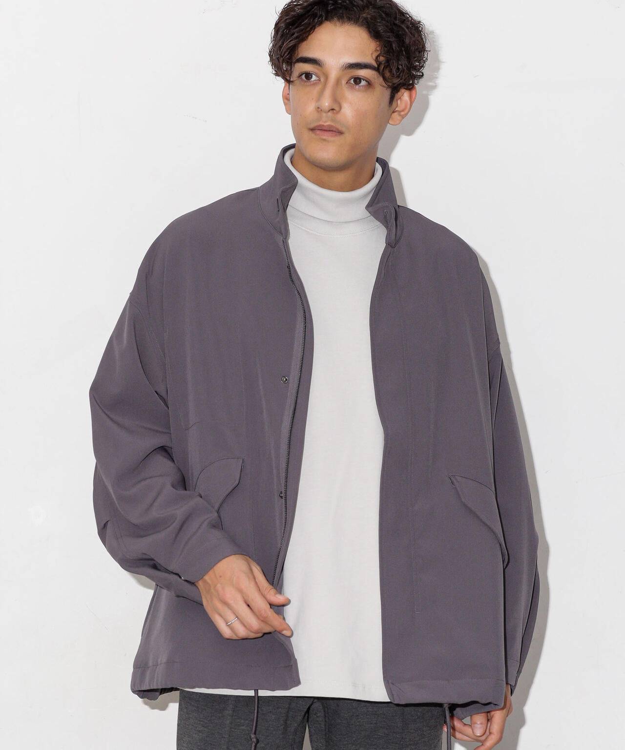 WEB限定/ダブルクロスワイドモッズブルゾン 6743212205