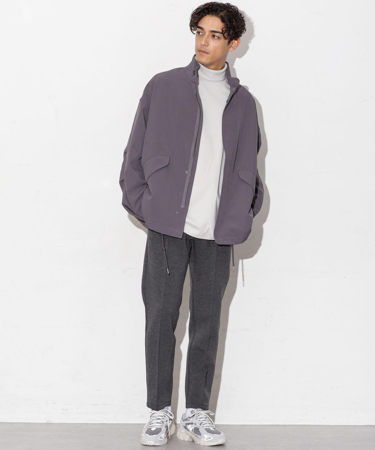 WEB限定/ダブルクロスワイドモッズブルゾン 6743212205