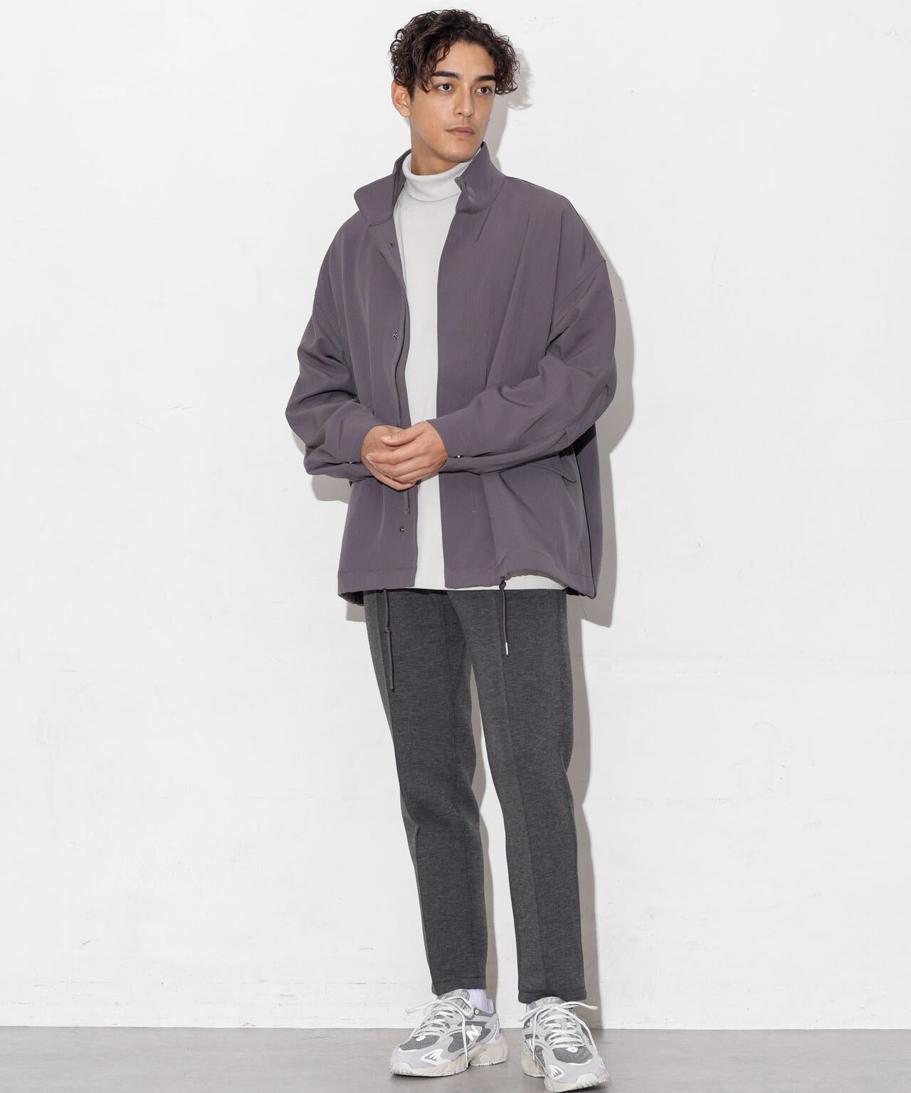 WEB限定/ダブルクロスワイドモッズブルゾン 6743212205