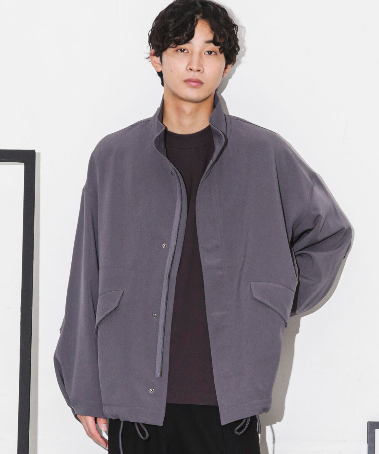 WEB限定/ダブルクロスワイドモッズブルゾン 6743212205