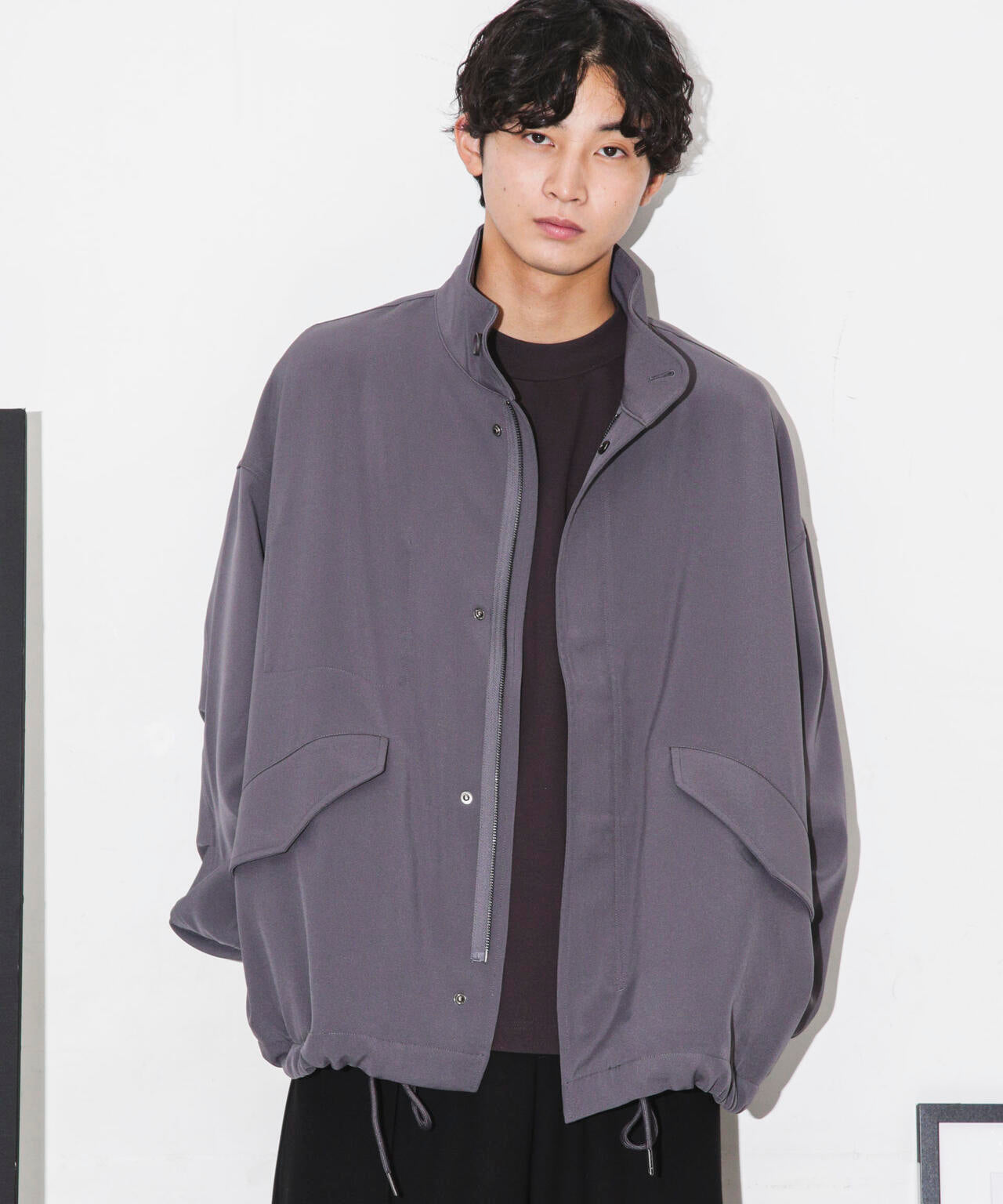 WEB限定/ダブルクロスワイドモッズブルゾン 6743212205