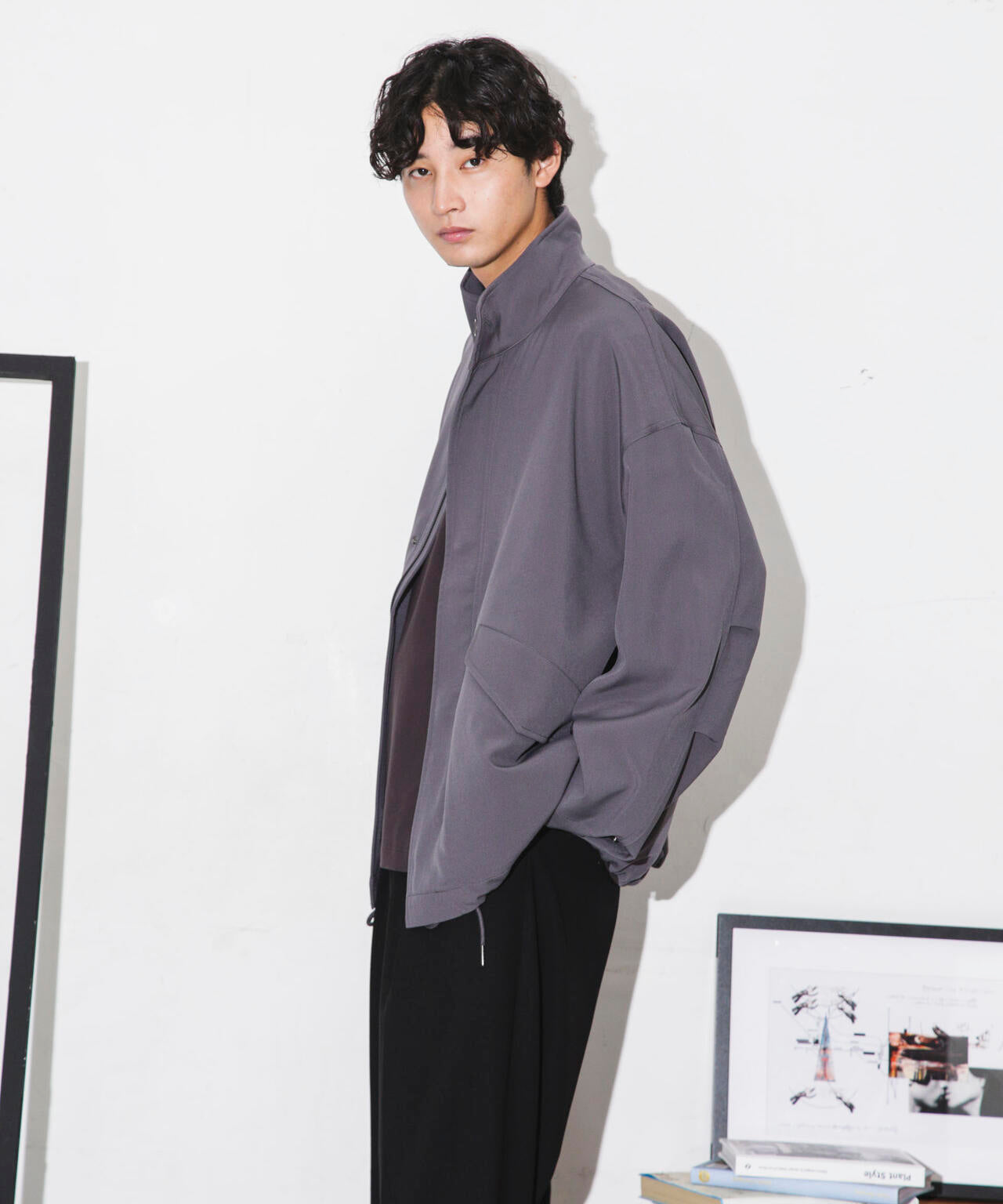 WEB限定/ダブルクロスワイドモッズブルゾン 6743212205