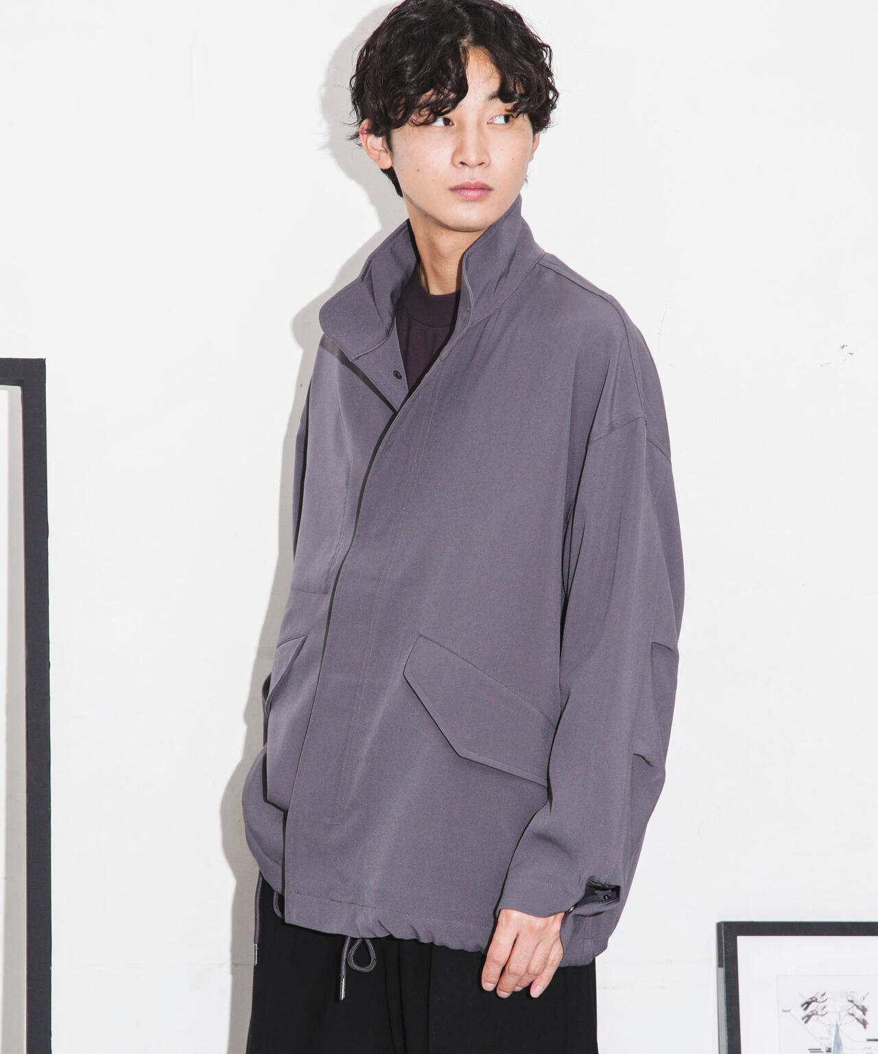 WEB限定/ダブルクロスワイドモッズブルゾン 6743212205