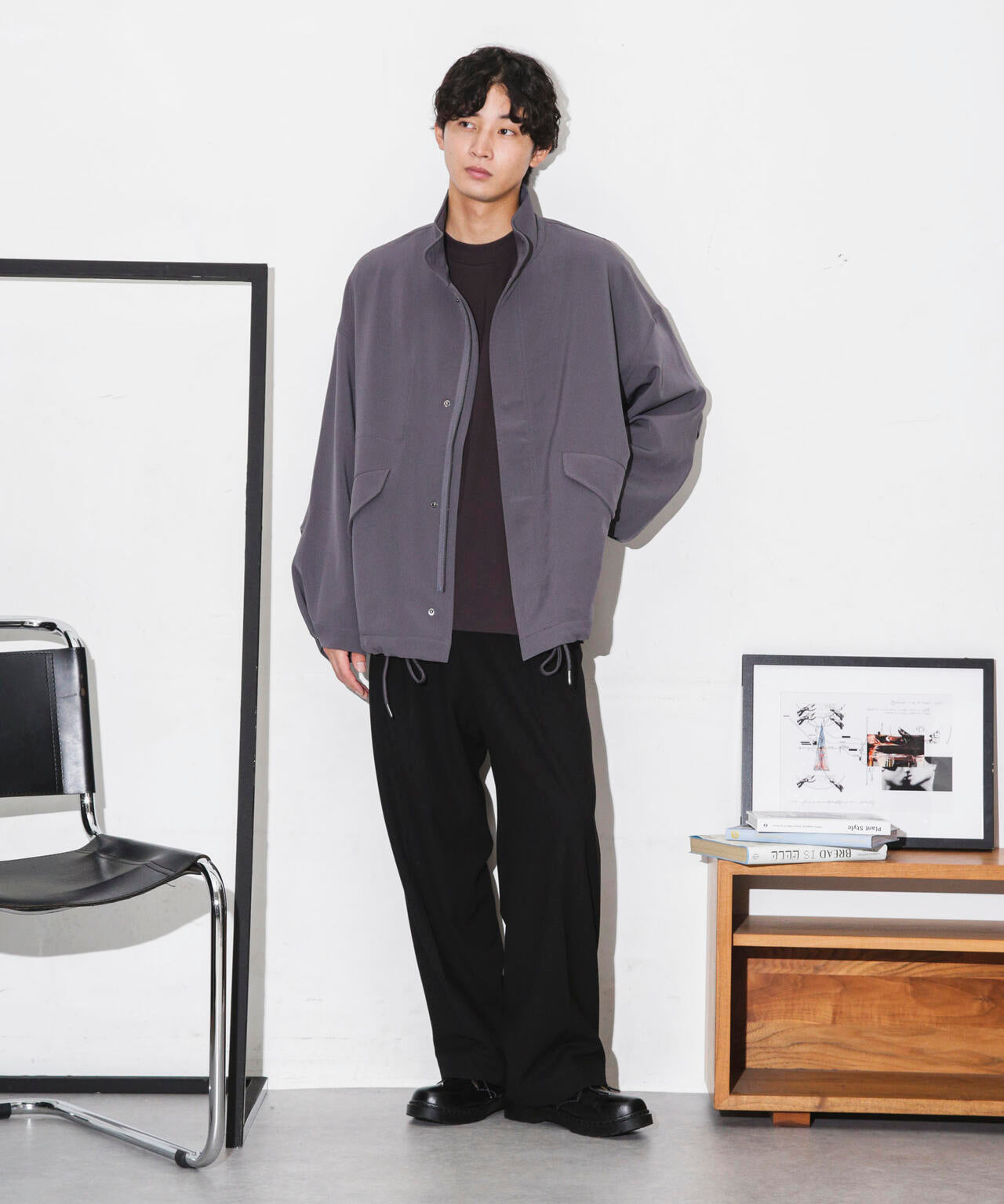 WEB限定/ダブルクロスワイドモッズブルゾン 6743212205