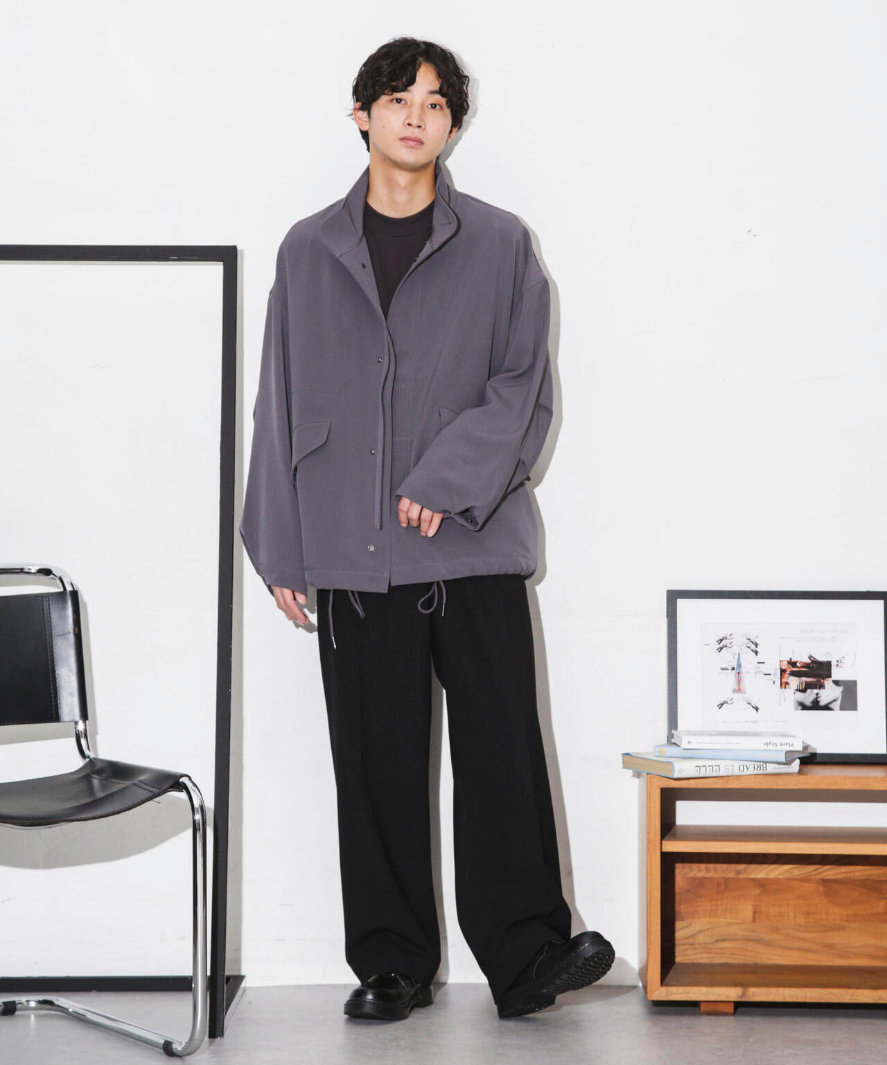 WEB限定/ダブルクロスワイドモッズブルゾン 6743212205