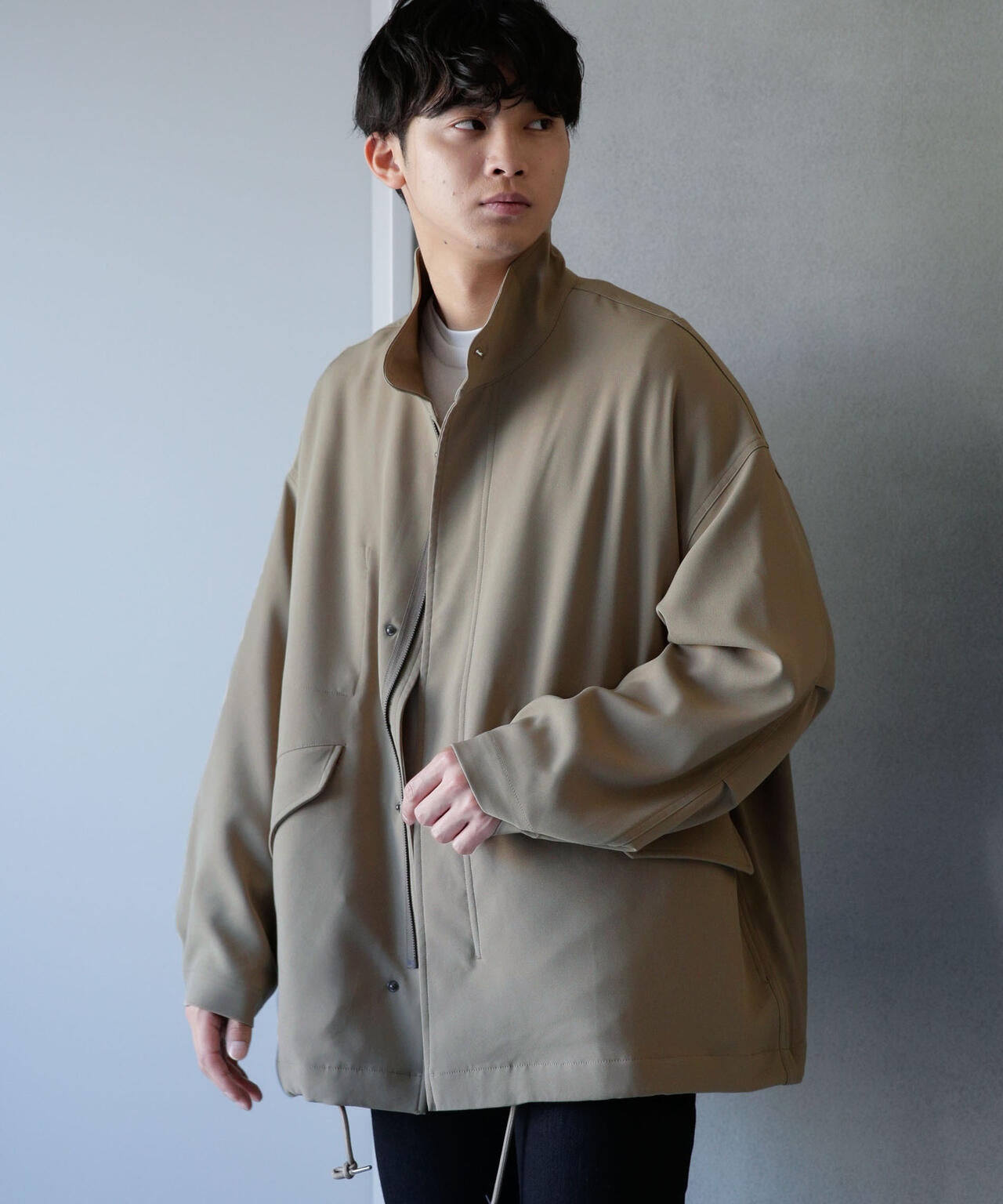 WEB限定/ダブルクロスワイドモッズブルゾン 6743212205