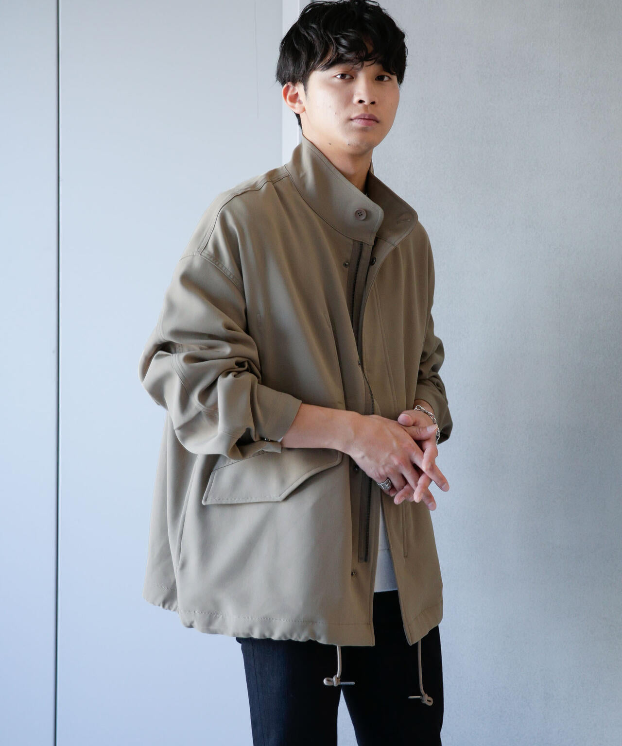 WEB限定/ダブルクロスワイドモッズブルゾン 6743212205