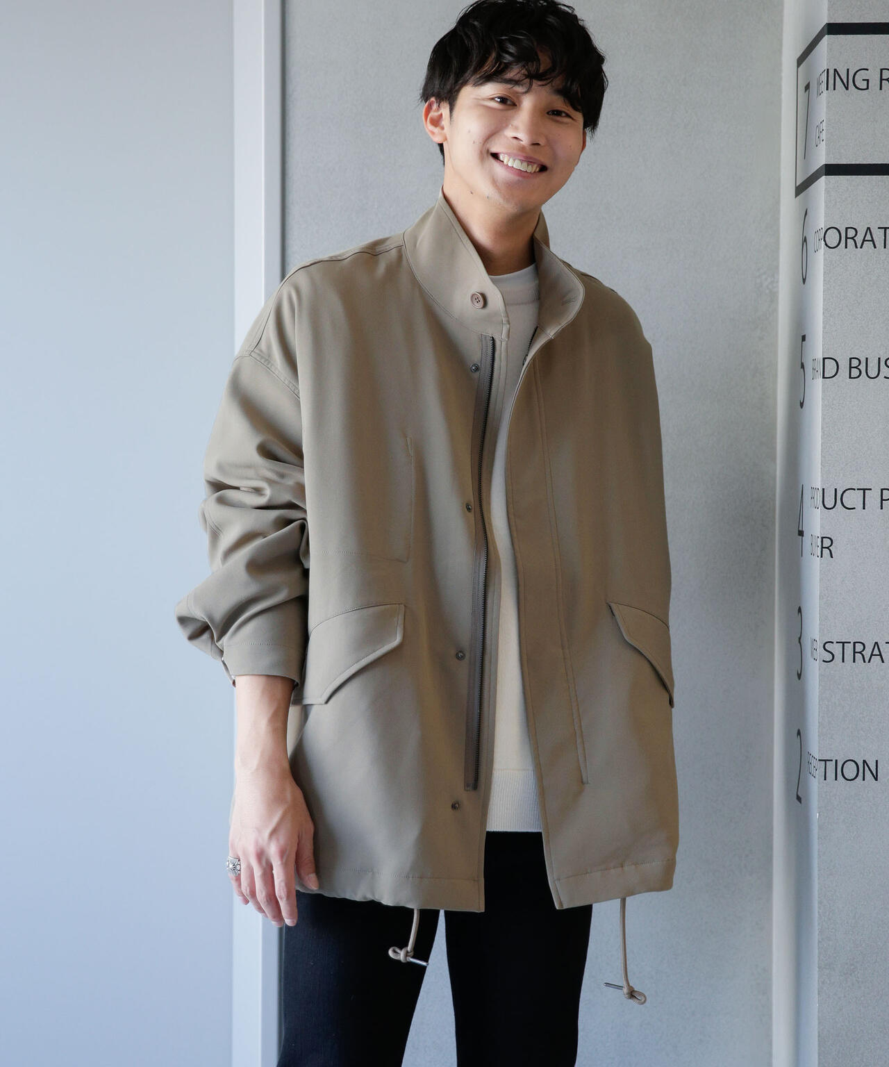 WEB限定/ダブルクロスワイドモッズブルゾン 6743212205