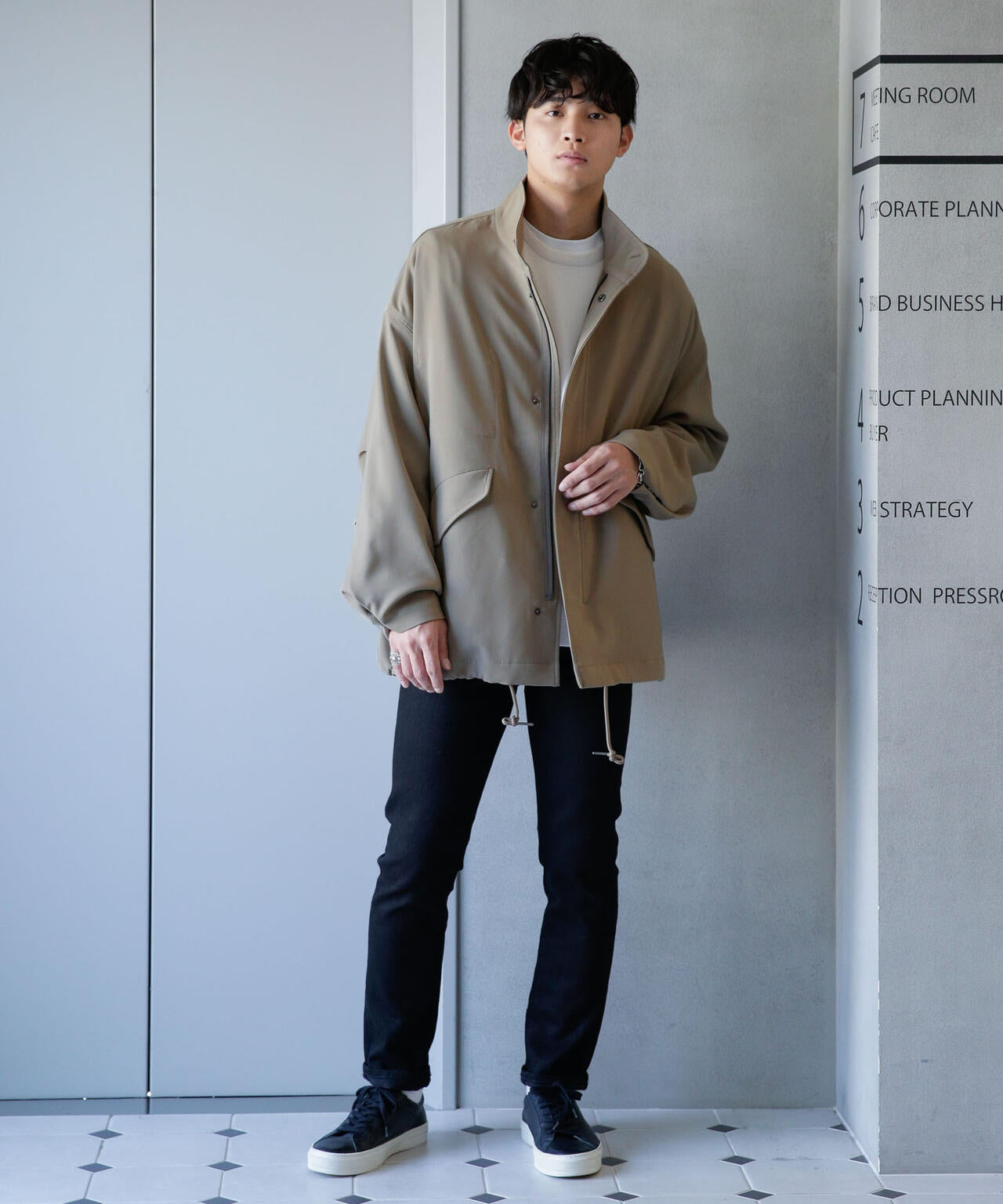 WEB限定/ダブルクロスワイドモッズブルゾン 6743212205