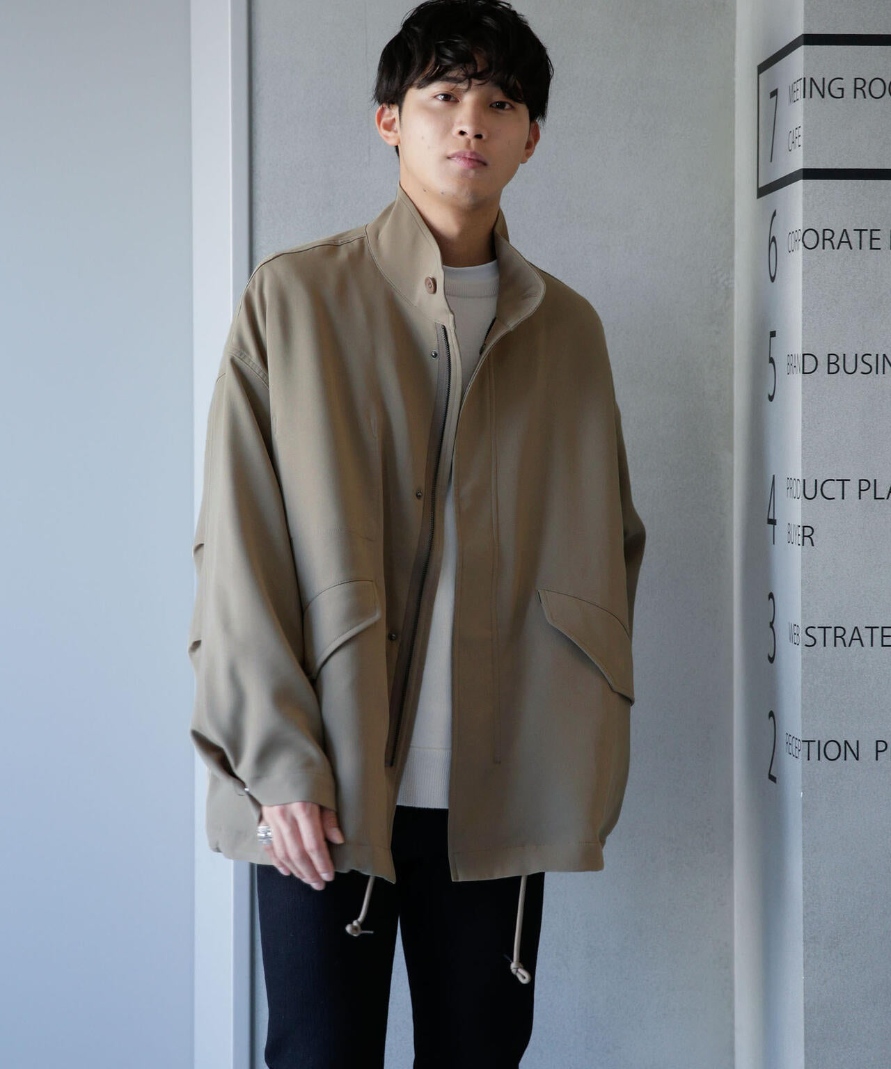 WEB限定/ダブルクロスワイドモッズブルゾン 6743212205